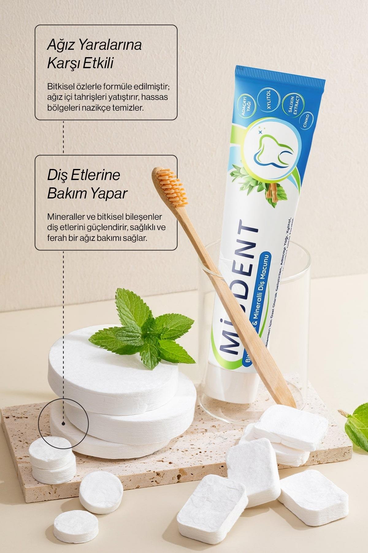 Misedor - Misedor Misdent Bitki İçerikli & Mineralli Diş Macunu 75 ml