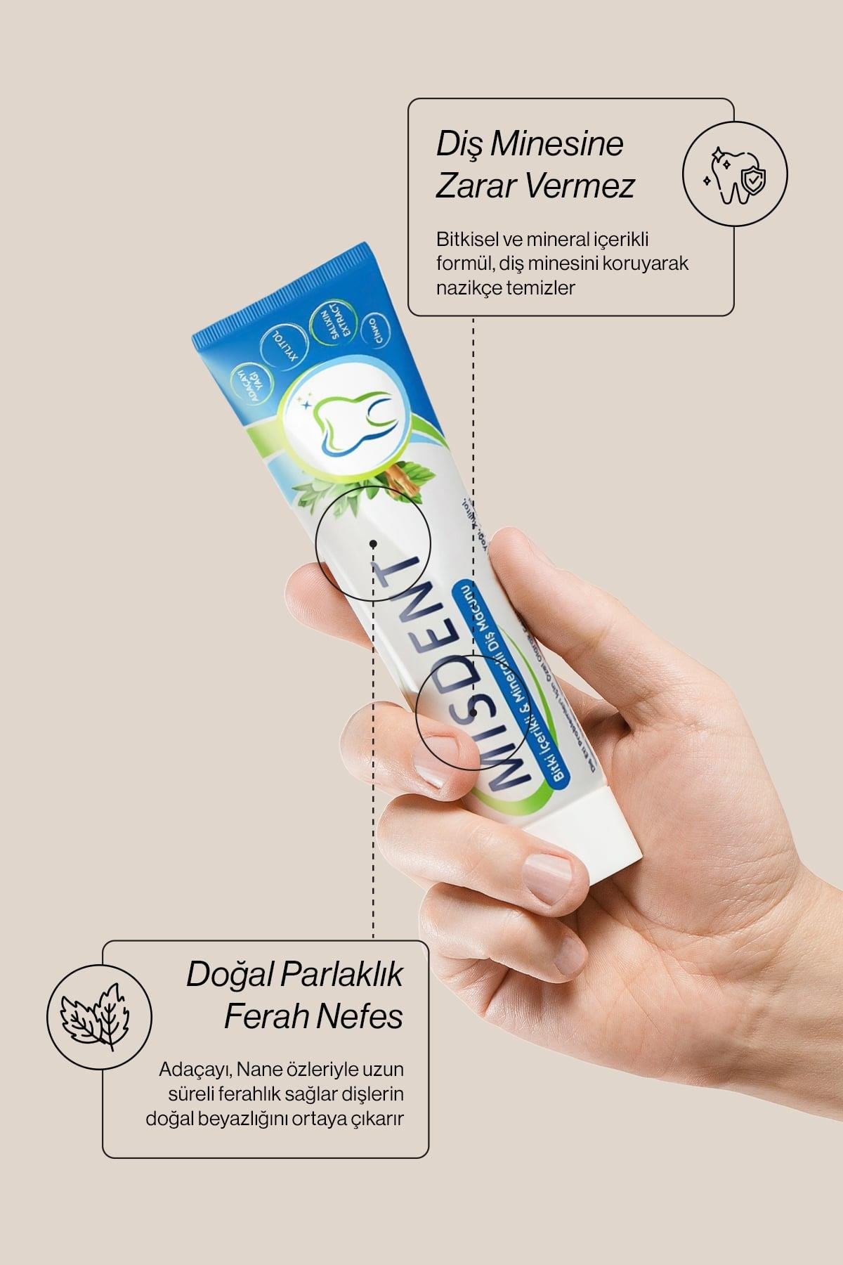 Misedor - Misedor Misdent Bitki İçerikli & Mineralli Diş Macunu 75 ml