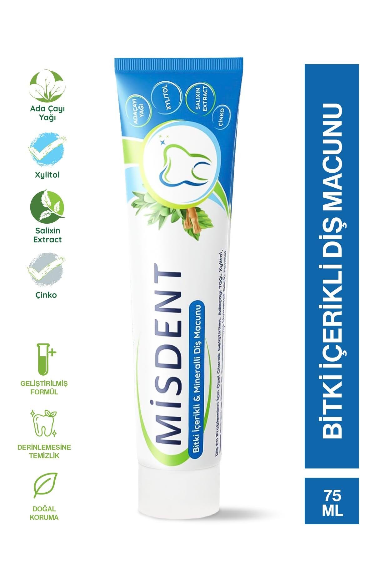 Misedor - Misedor Misdent Bitki İçerikli & Mineralli Diş Macunu 75 ml
