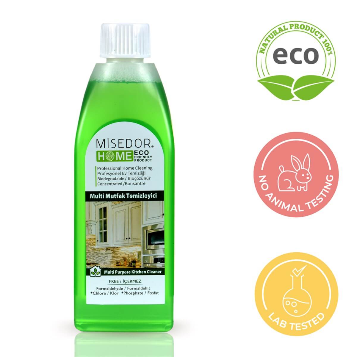 MisedorMulti Mutfak Temizleyici - MisedorMisedor 3 lü Set Doğal Mutfak Temizleyici 400 ml