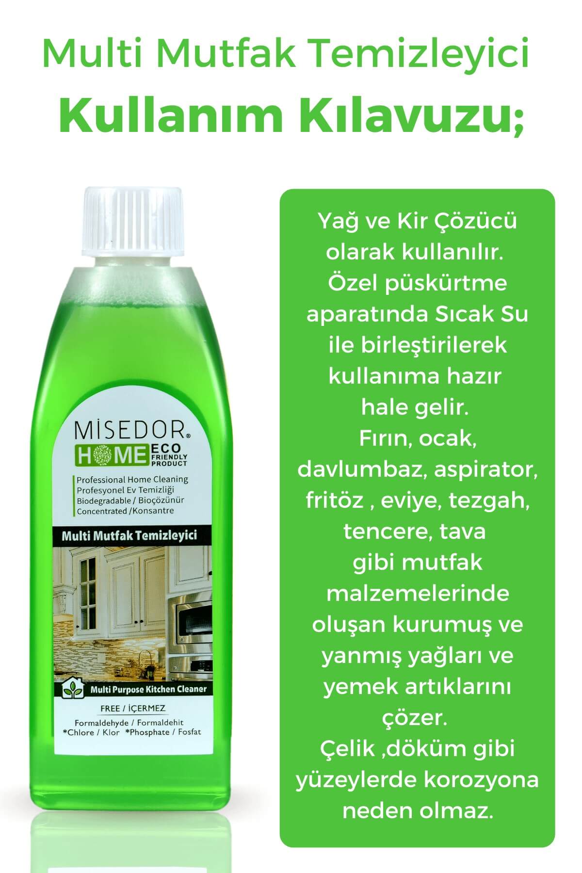 MisedorMutfak Temizleyici - MisedorMulti Mutfak Temizleyici 400 ml