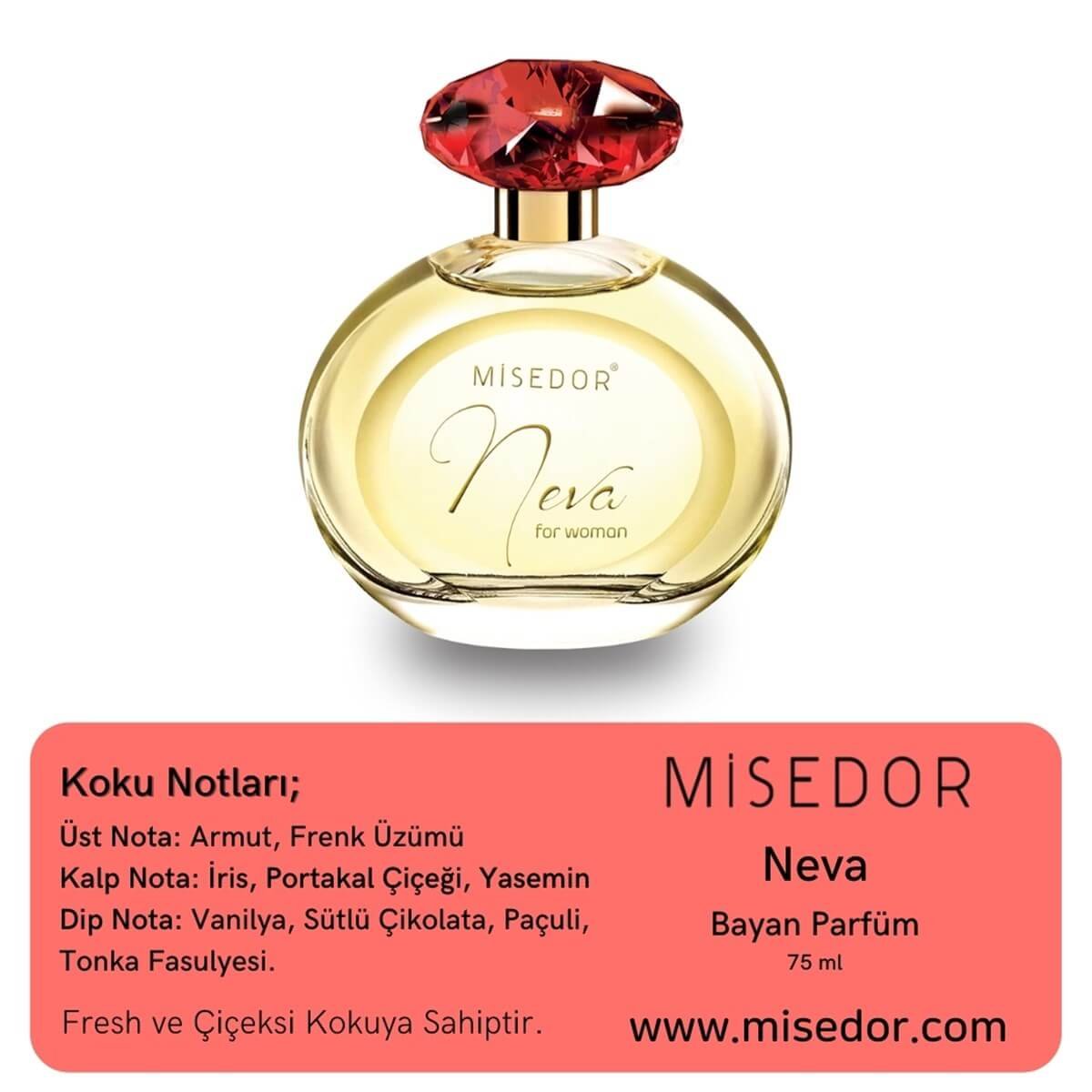 MisedorKadın & Erkek Parfümleri - MisedorMisedor Neva Edp 75 ml Bayan Parfüm