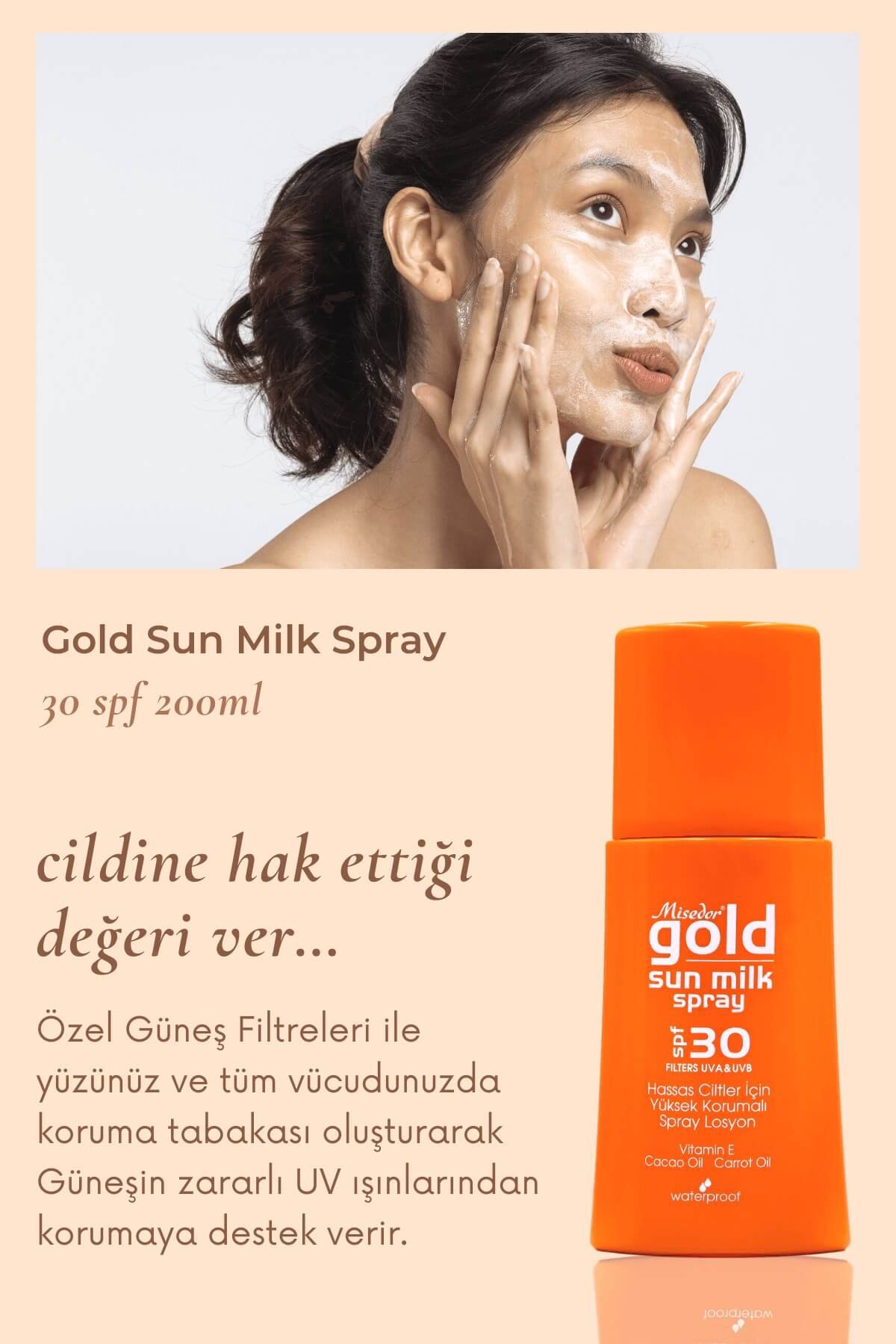 MisedorGüneş Kremi & Losyonu - MisedorMisedor Gold Natural Güneş Kremi 30 spf 200 ml