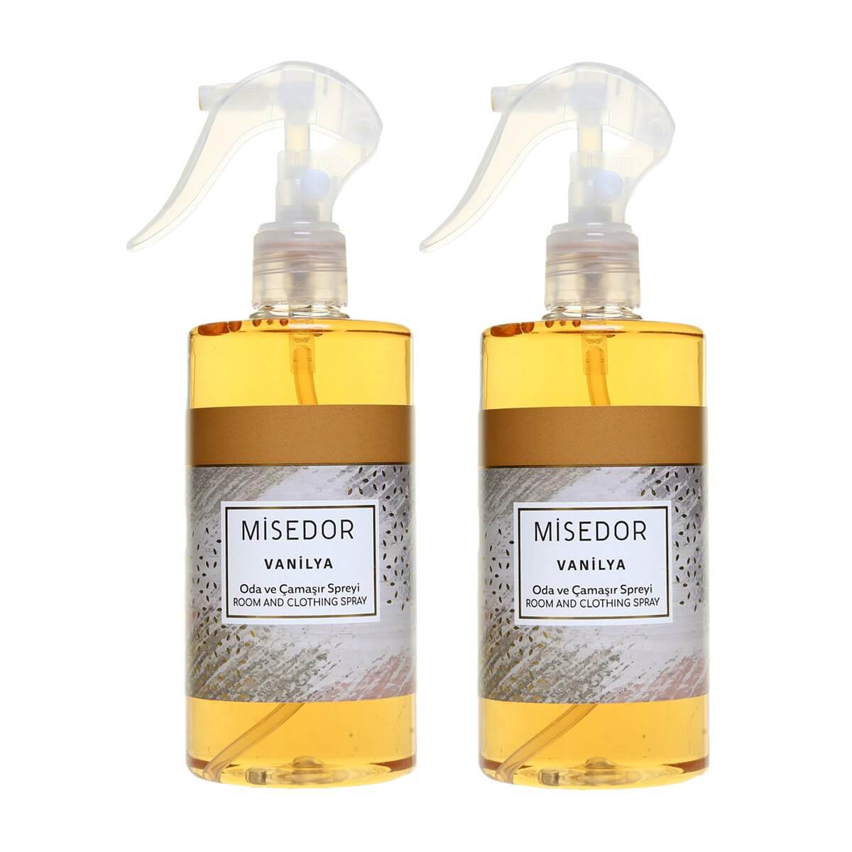 MisedorVanilya Oda ve Çamaşır Parfümü 330 ml - MisedorMisedor 2 li Set Vanilya Oda Kokusu ve Çamaşır Parfümü 330 ml