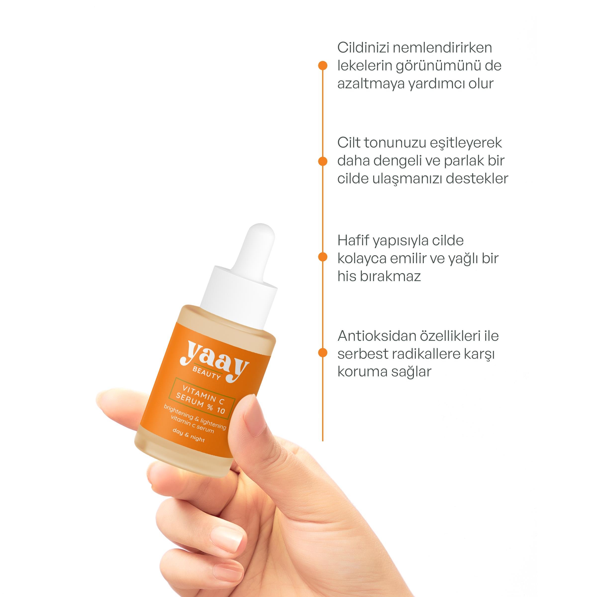 Yaay Beauty - Yaay Beauty %10 Vitamin C Serum 30 ml