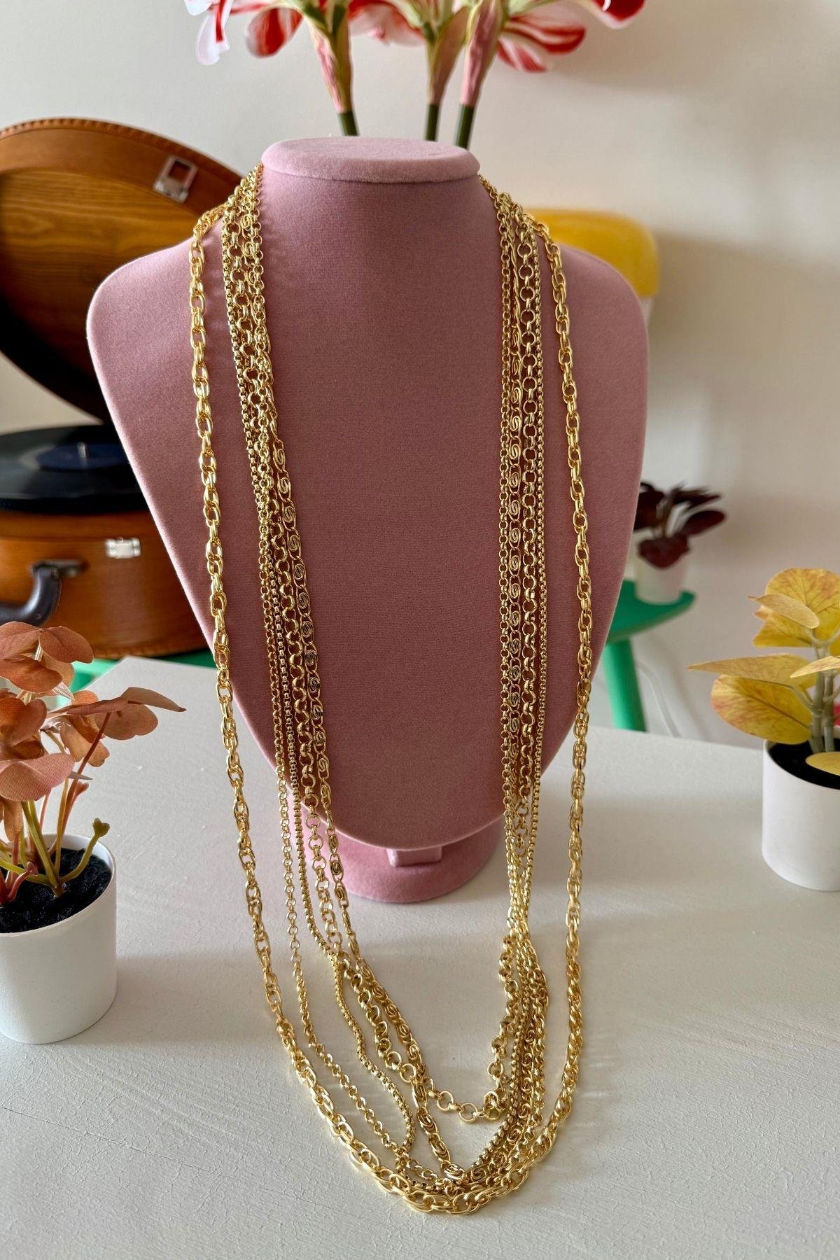 5 Adet Kuyumcu Model Zincir Kolye