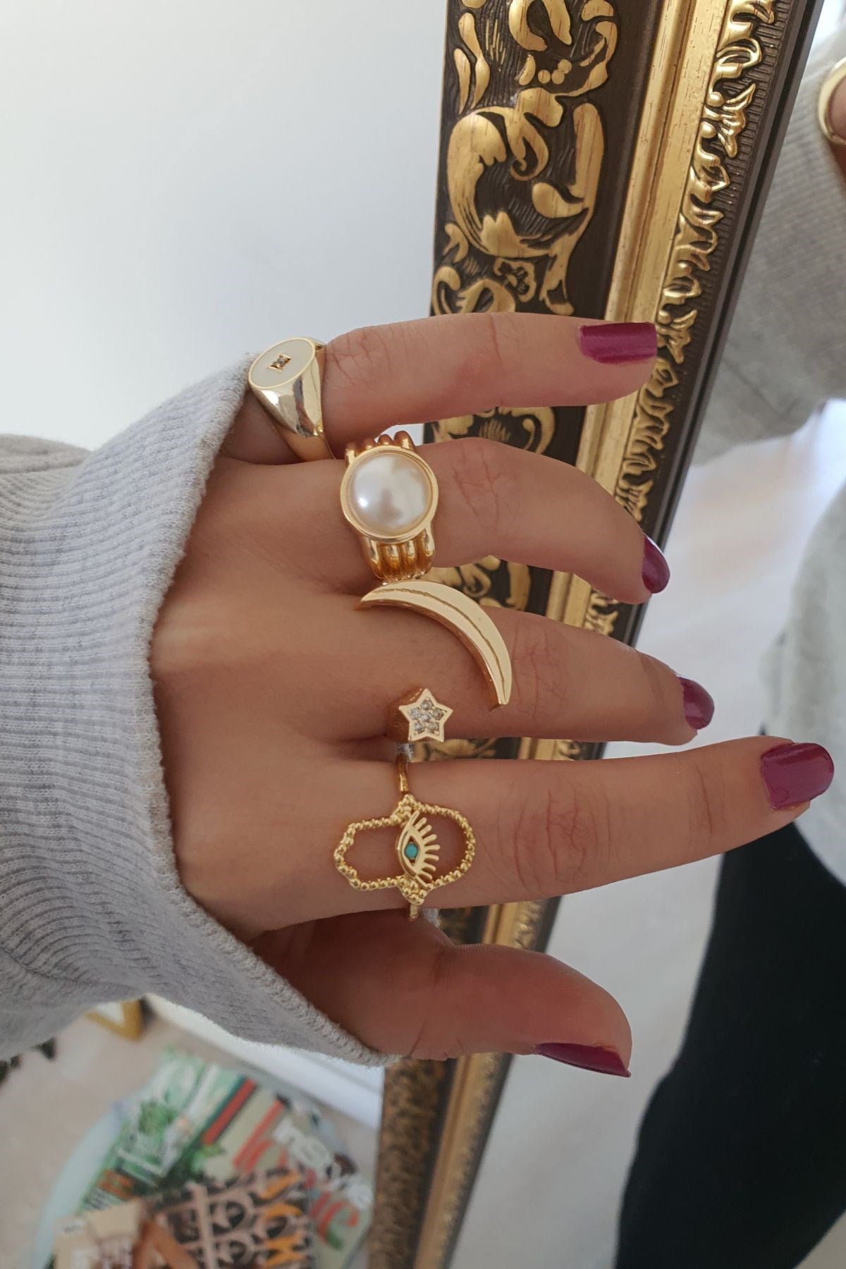 Aitana Yüzük Kombini GOLD
