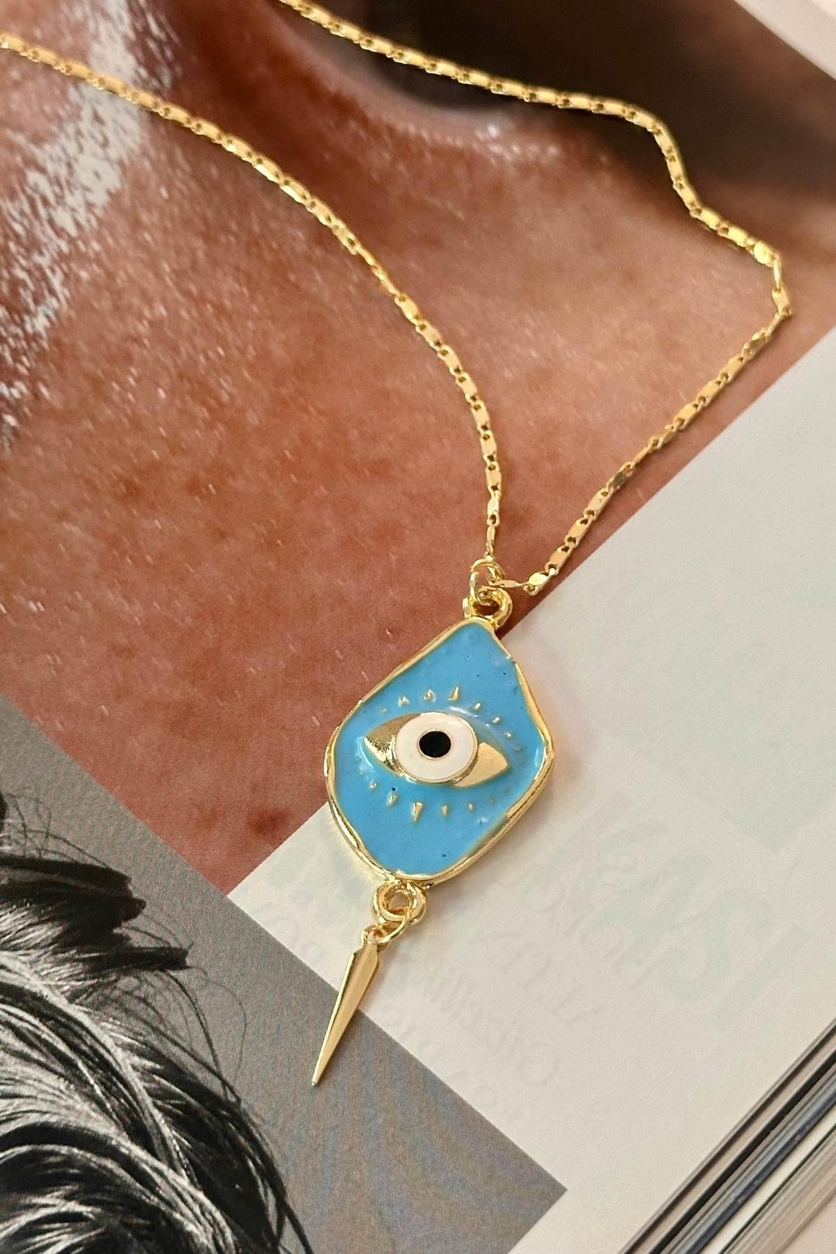 Bebe Mavisi Göz Model Kolye