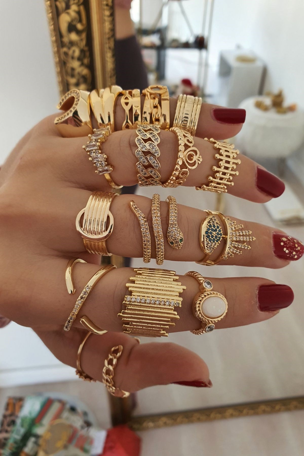 Capri Yüzük Kombini GOLD