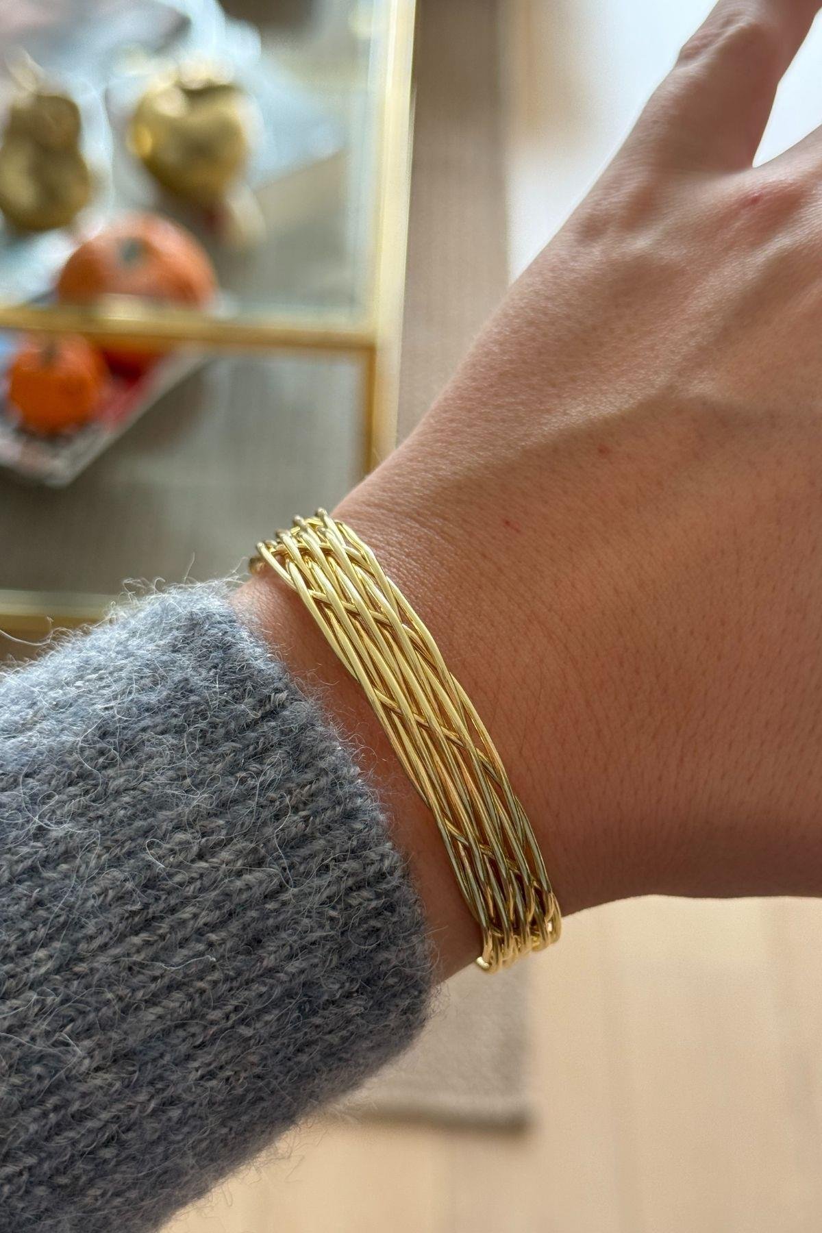 Çelik Gold Altı Açık Kelepçe