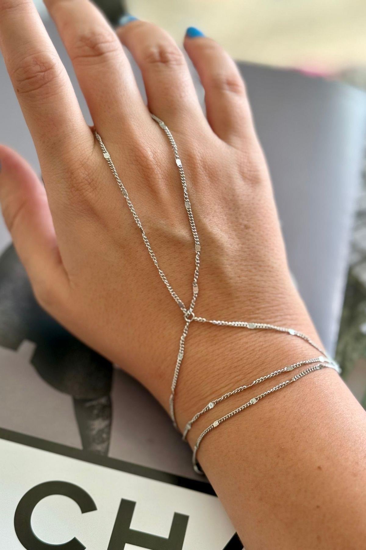 Çelik Gümüş Renkli Zincir Model Şahmeran