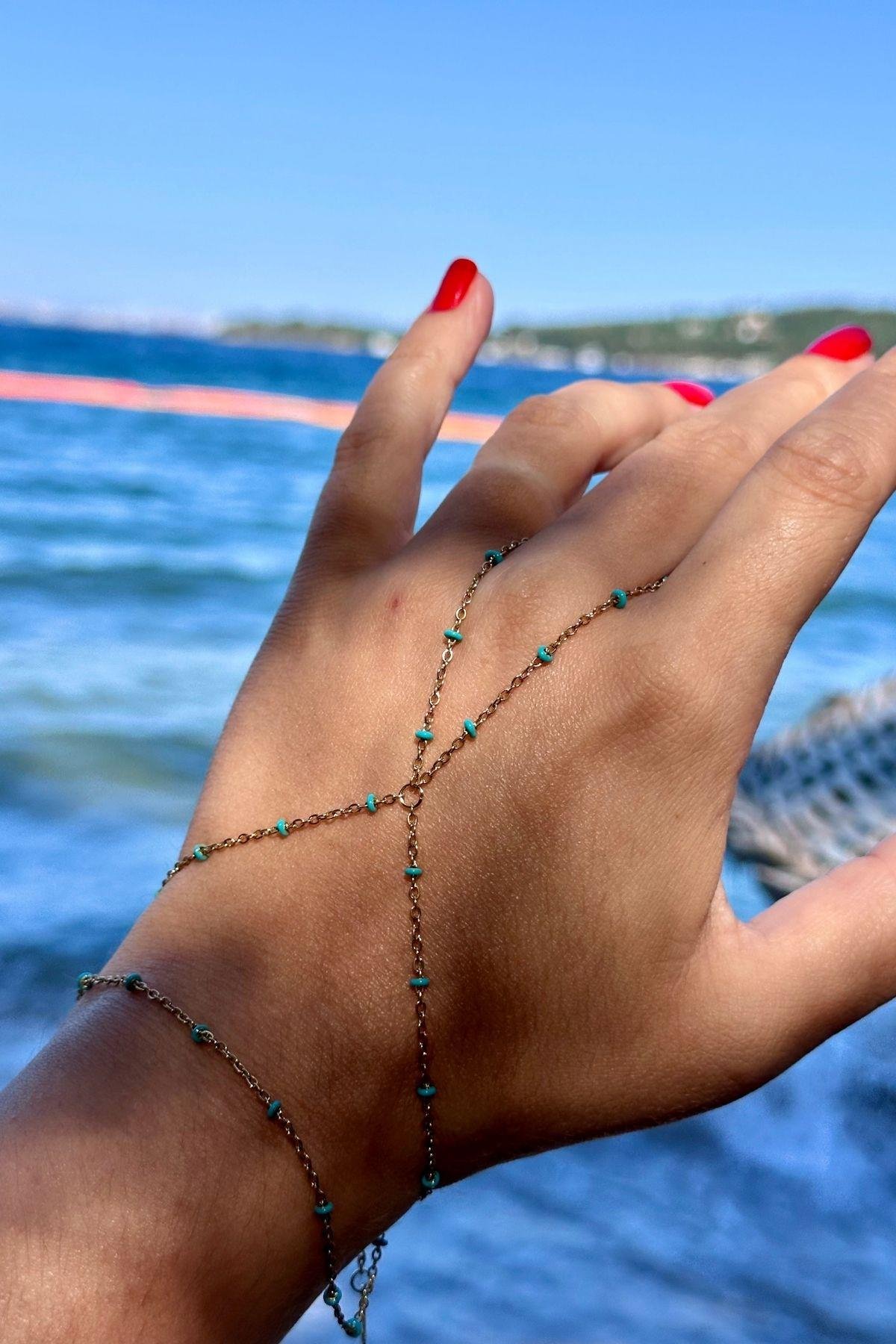 Çelik Mavi Boncuklu Şahmeran