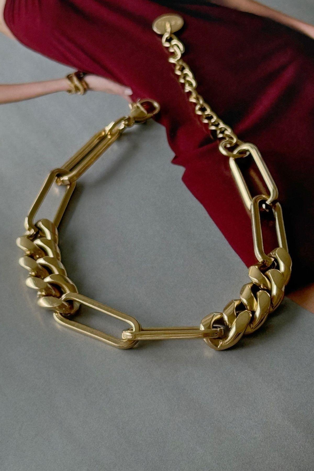 Çelik Nostalji Zincirli Bileklik