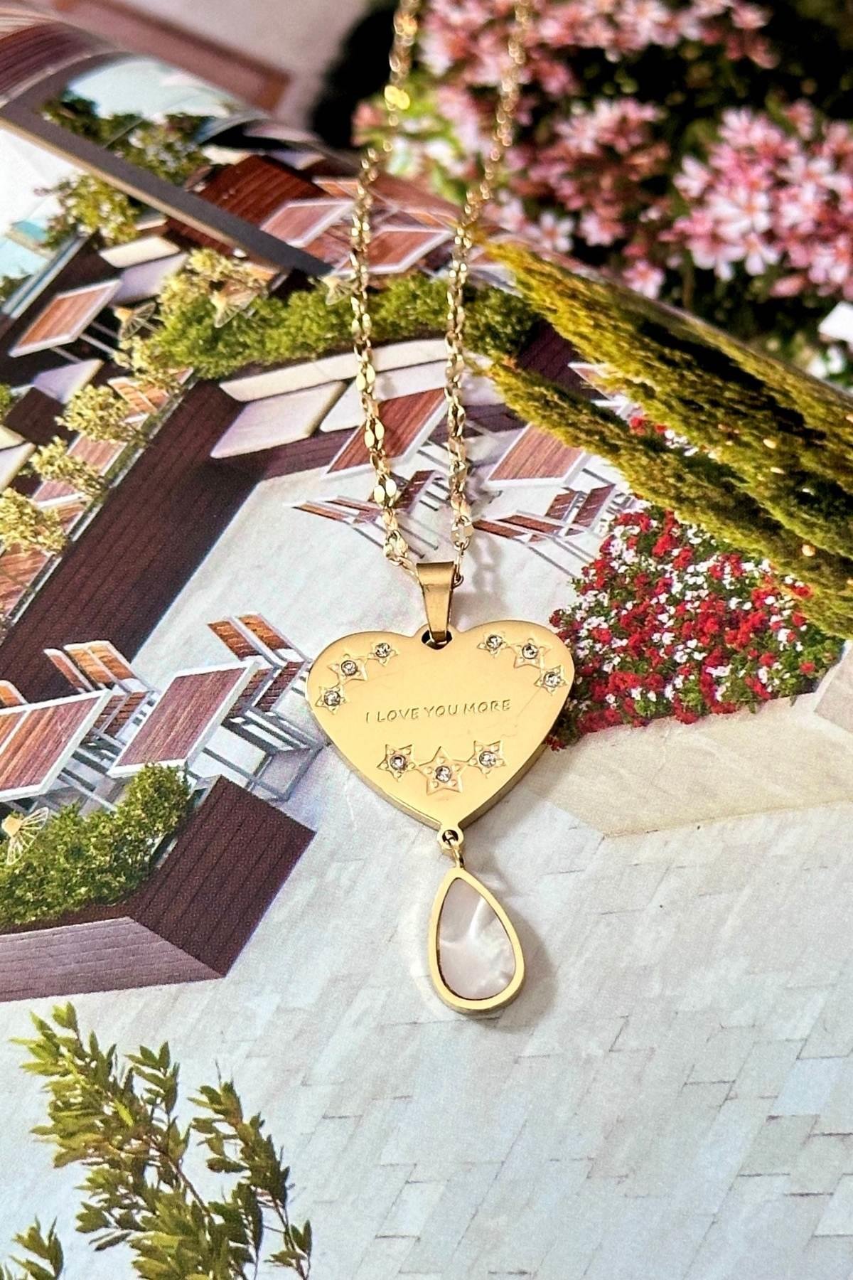 Çelik Seni Seviyorum Yazılı Kolye