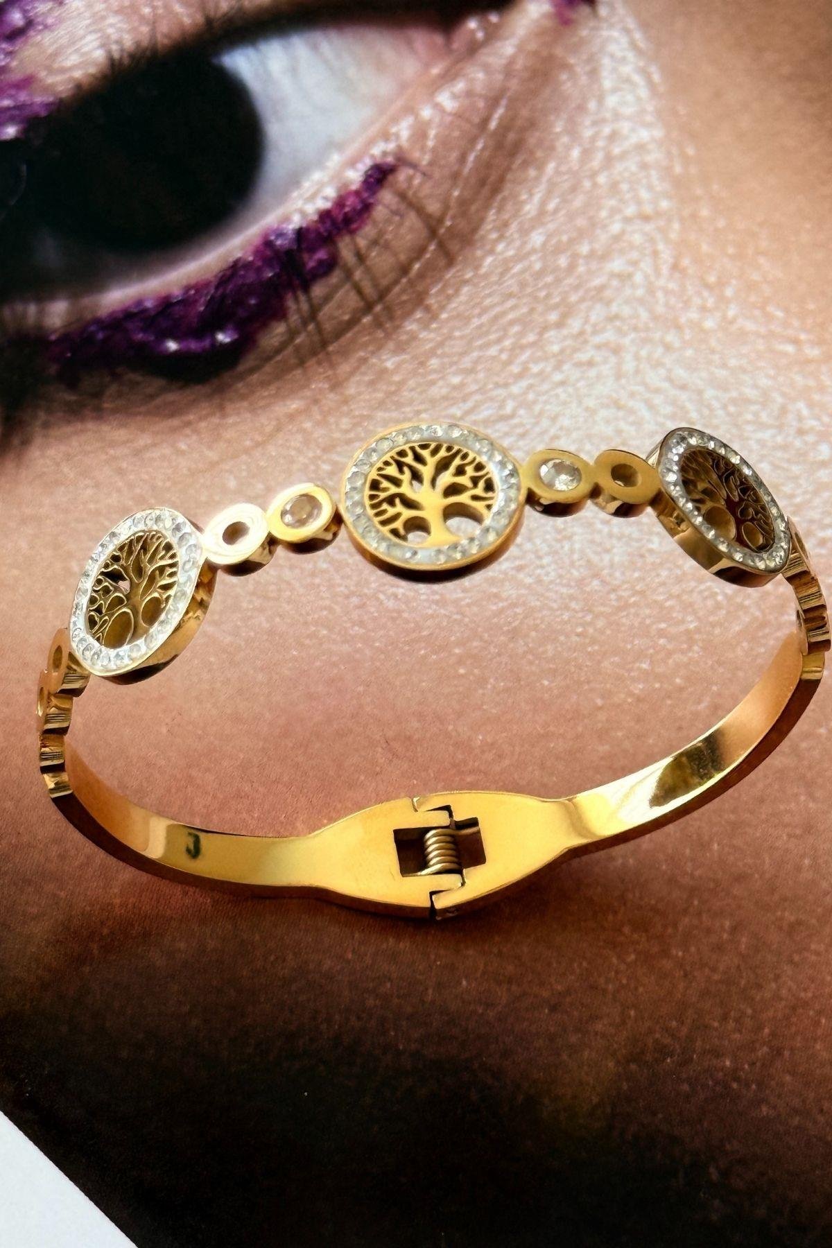 Çelik Üçlü Yaşam Çiçeği Kelepçe