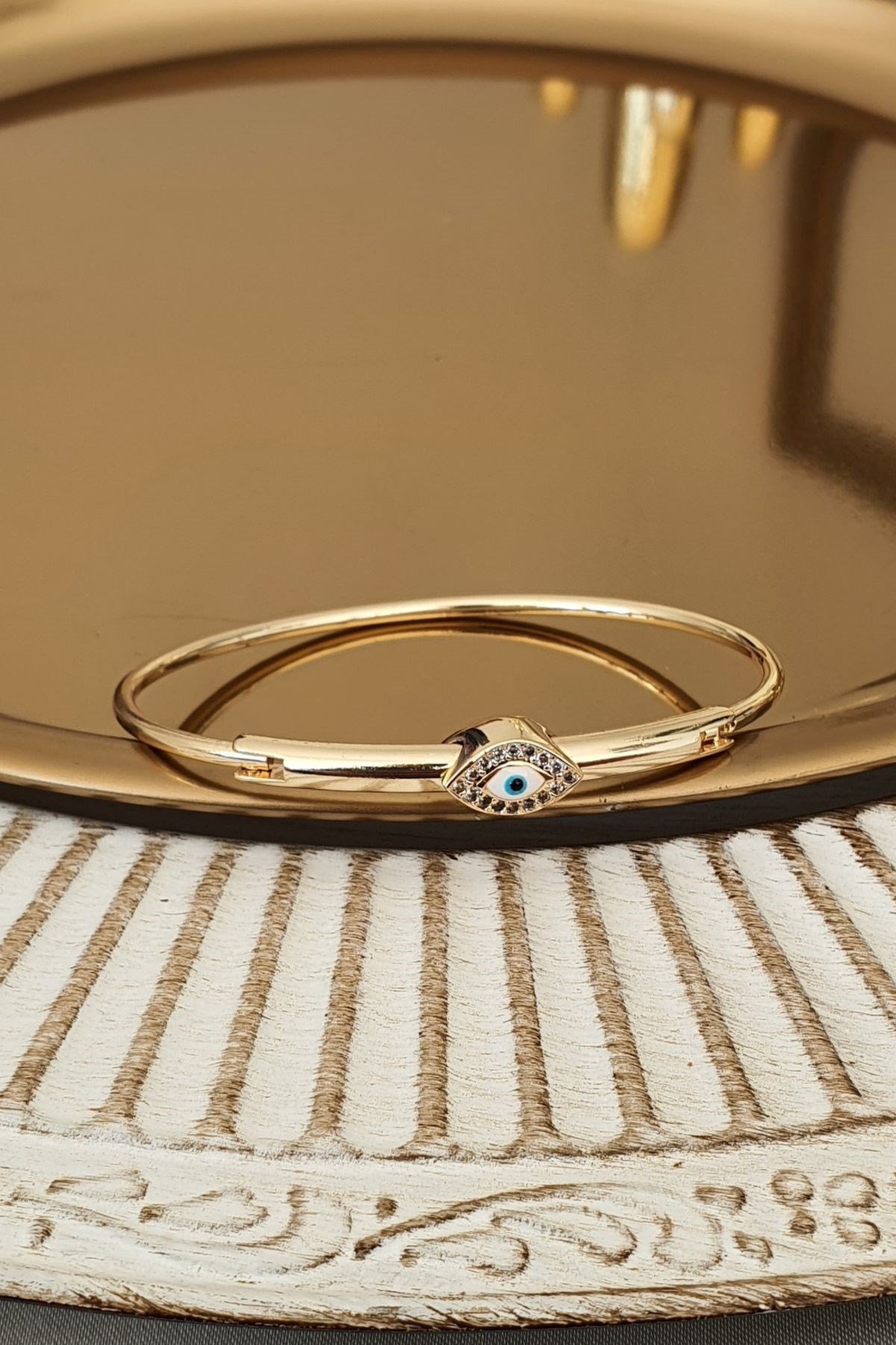 Göz Model Tamtur Kelepçe Gold