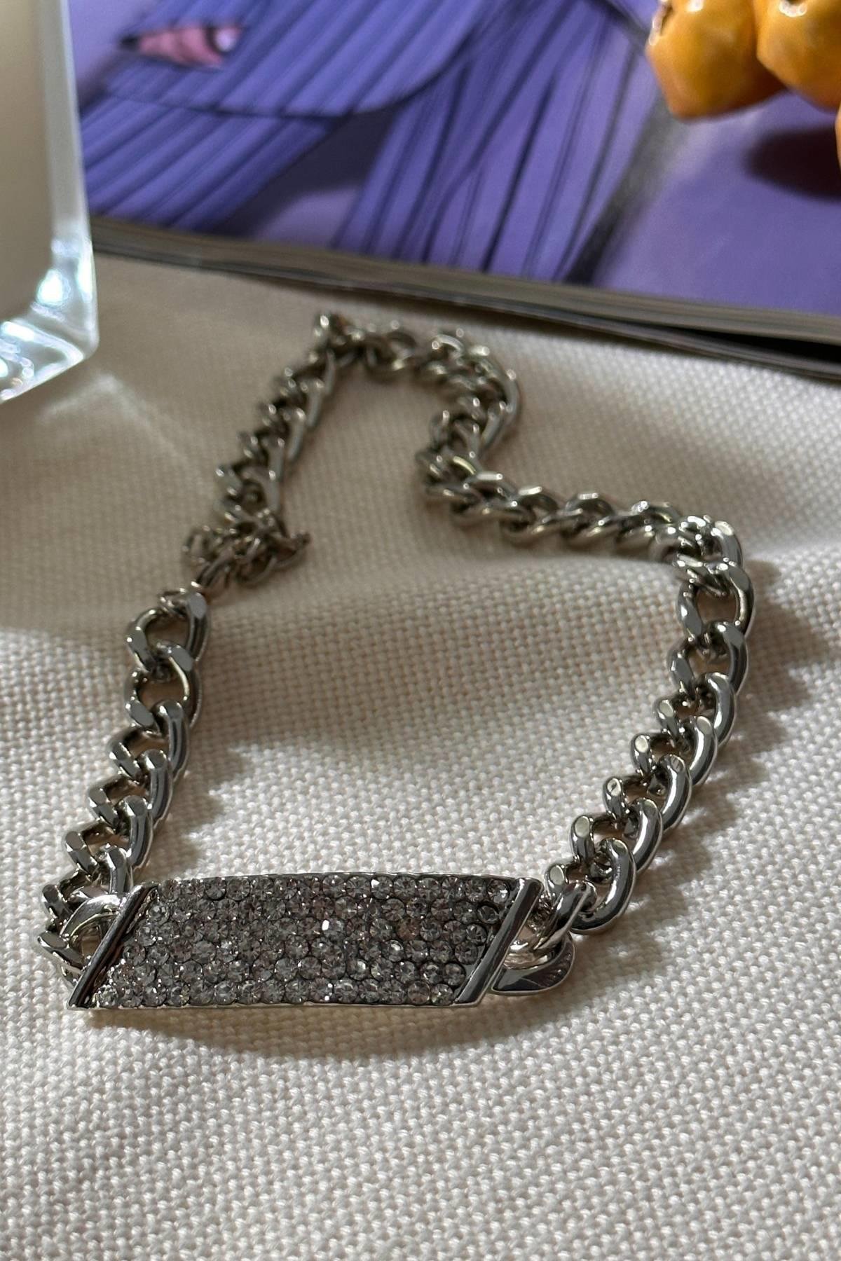 Gümüş Renk Dolamalı Künye