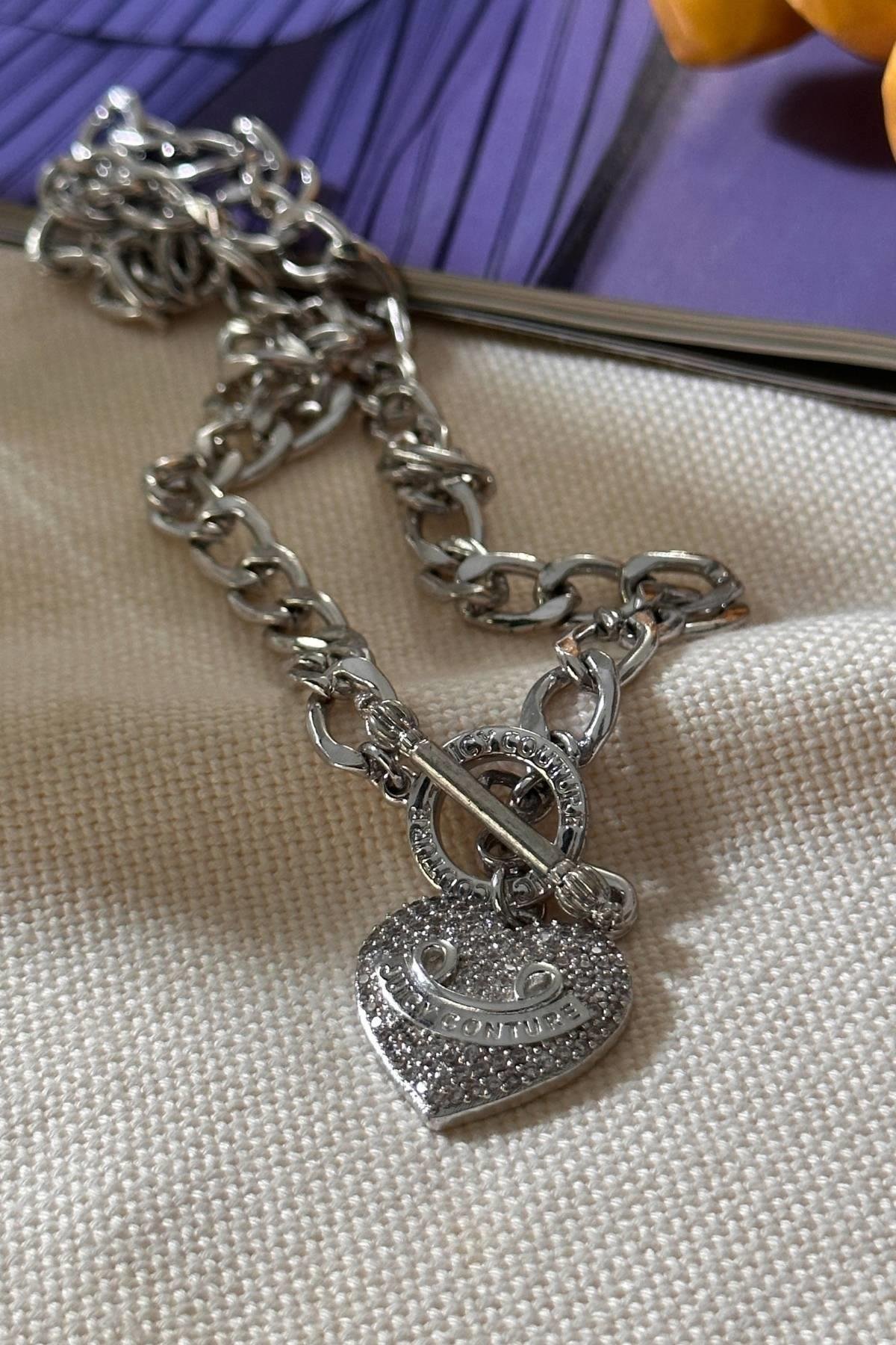 Gümüş Renk Kalp Kolye