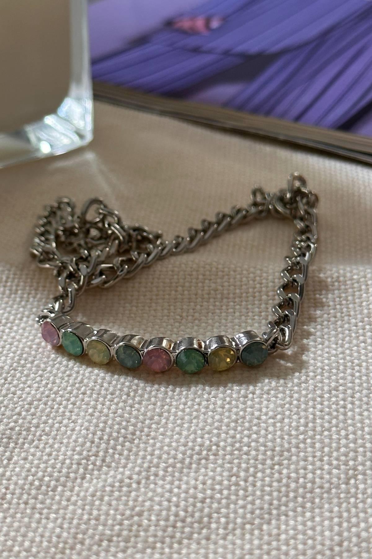 Gümüş Renk Soft Dolamalı Bileklik