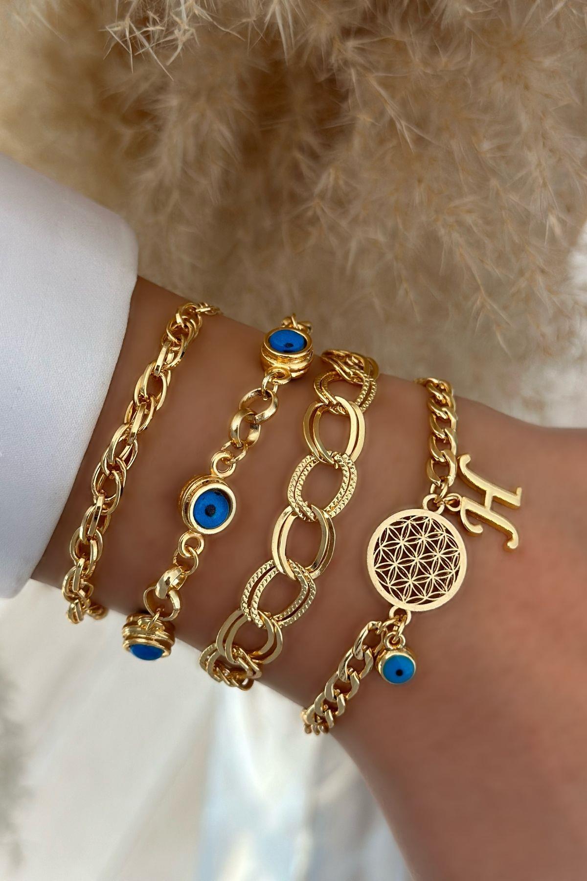 H Harfli Yaşam Bileklik Kombini