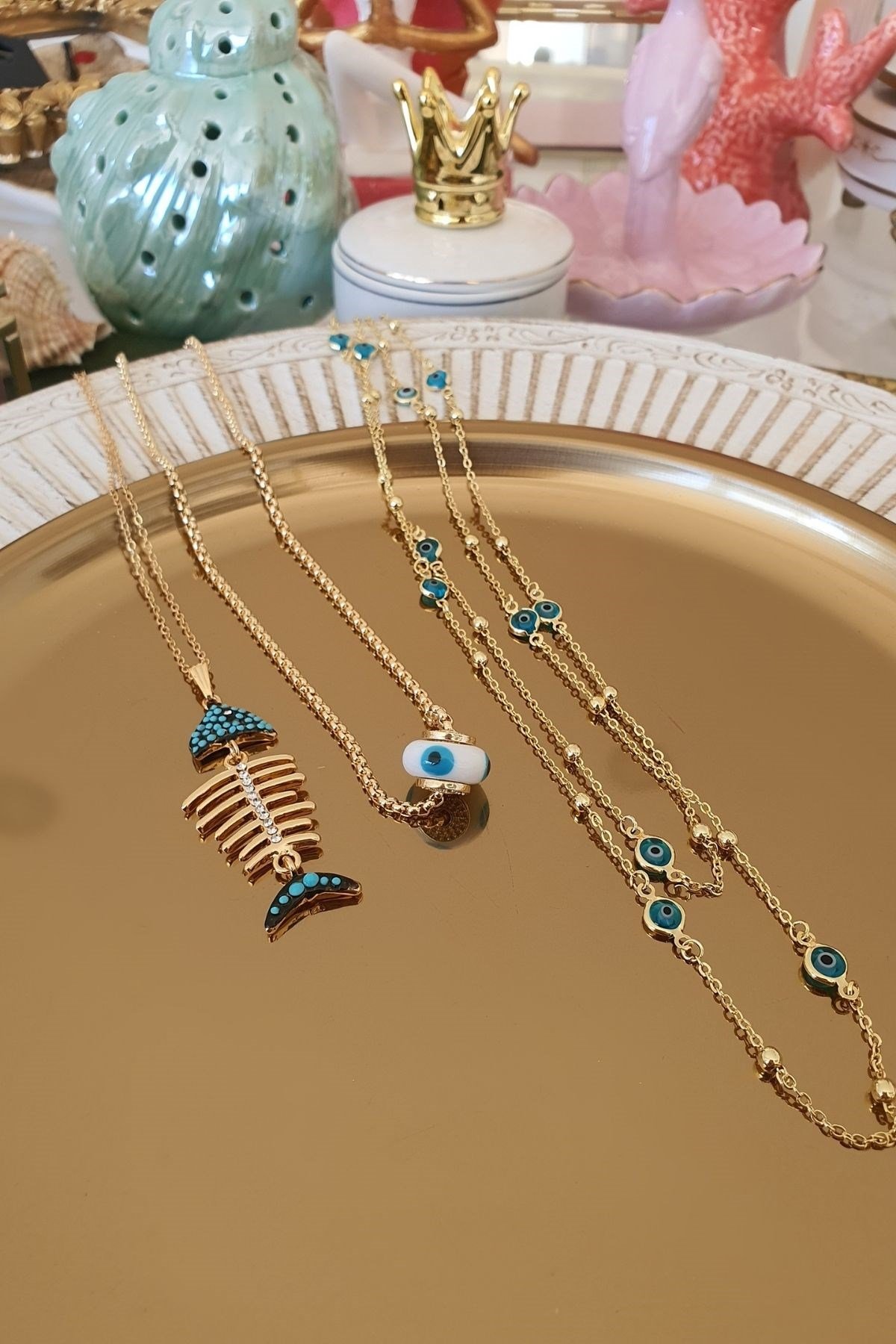 Halia Kolye Kombini Gold