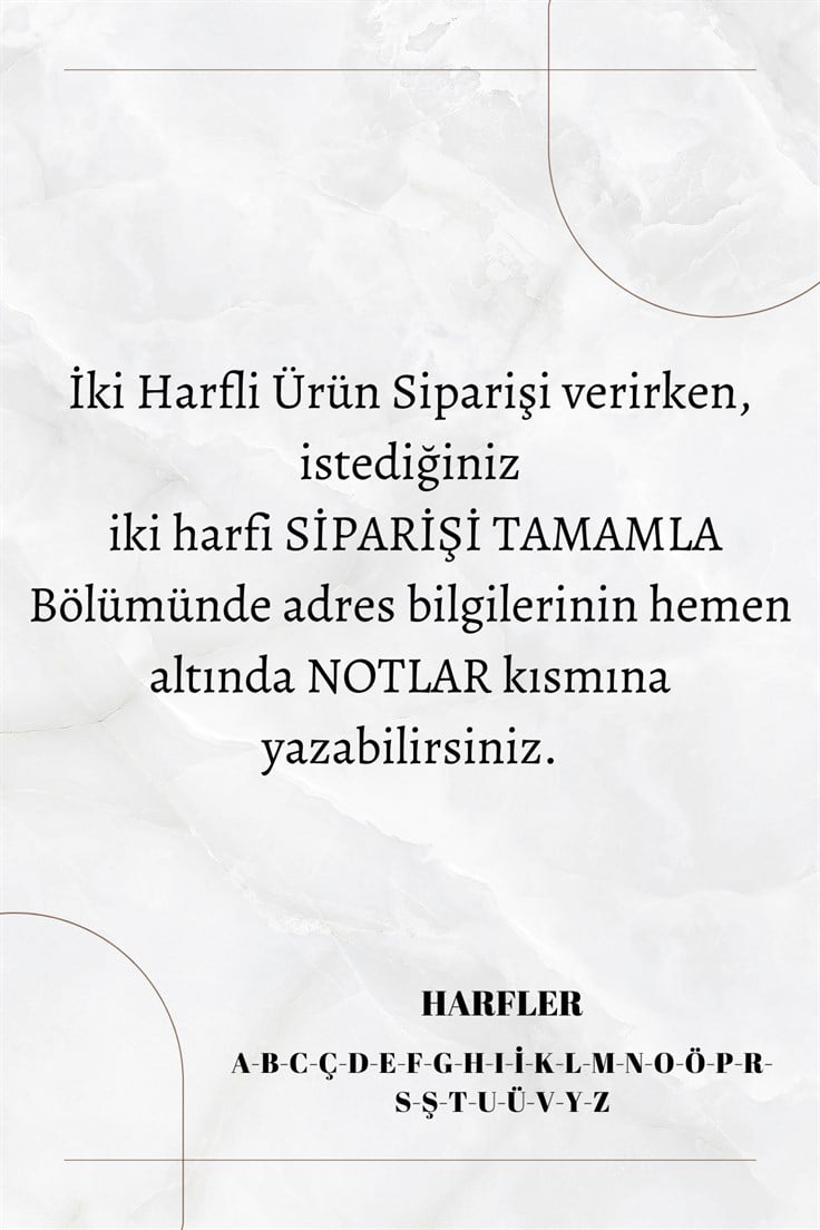 İki Harfli İkili Zincir Bileklik 16 Gold