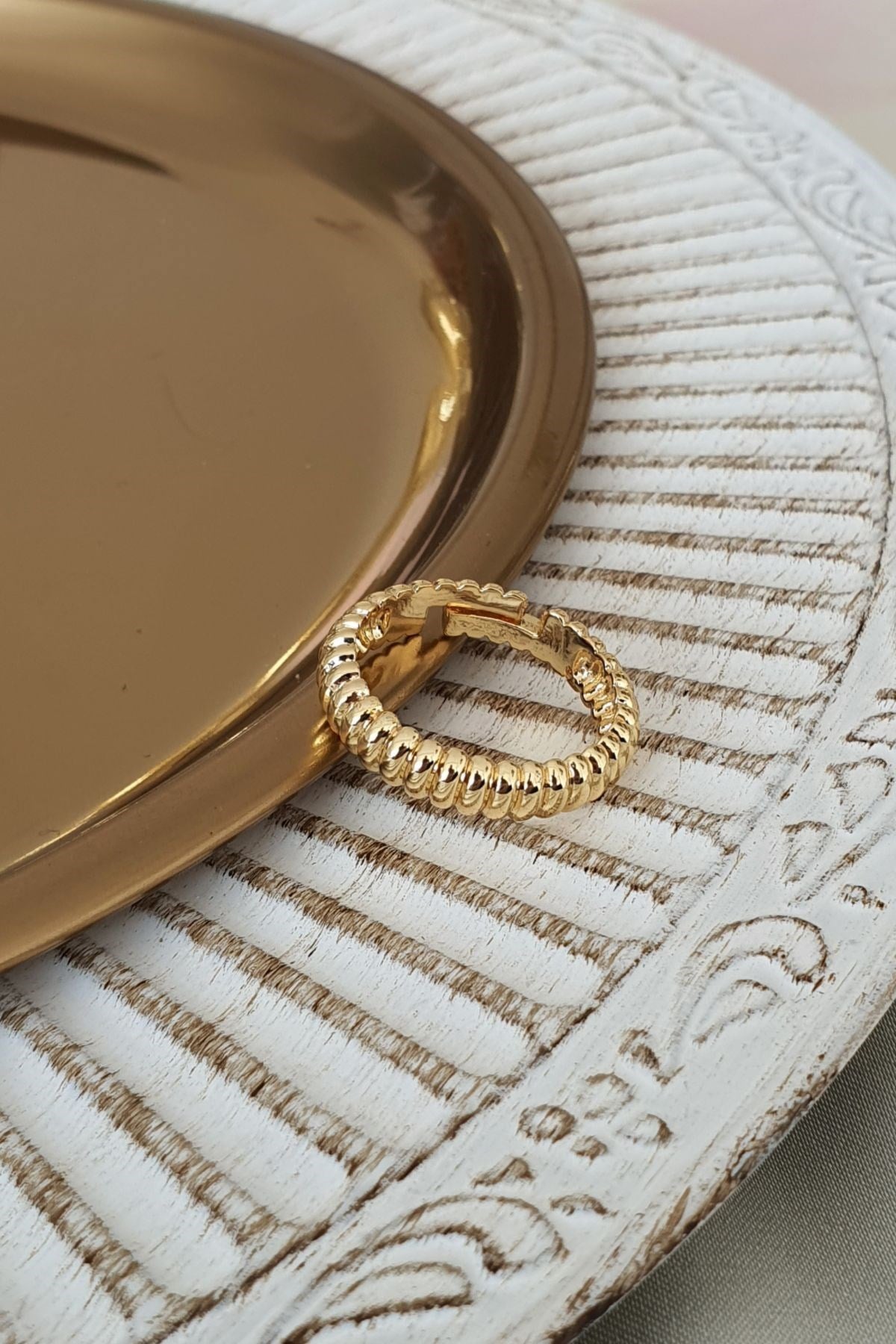 İnce Burgu Yüzük Gold