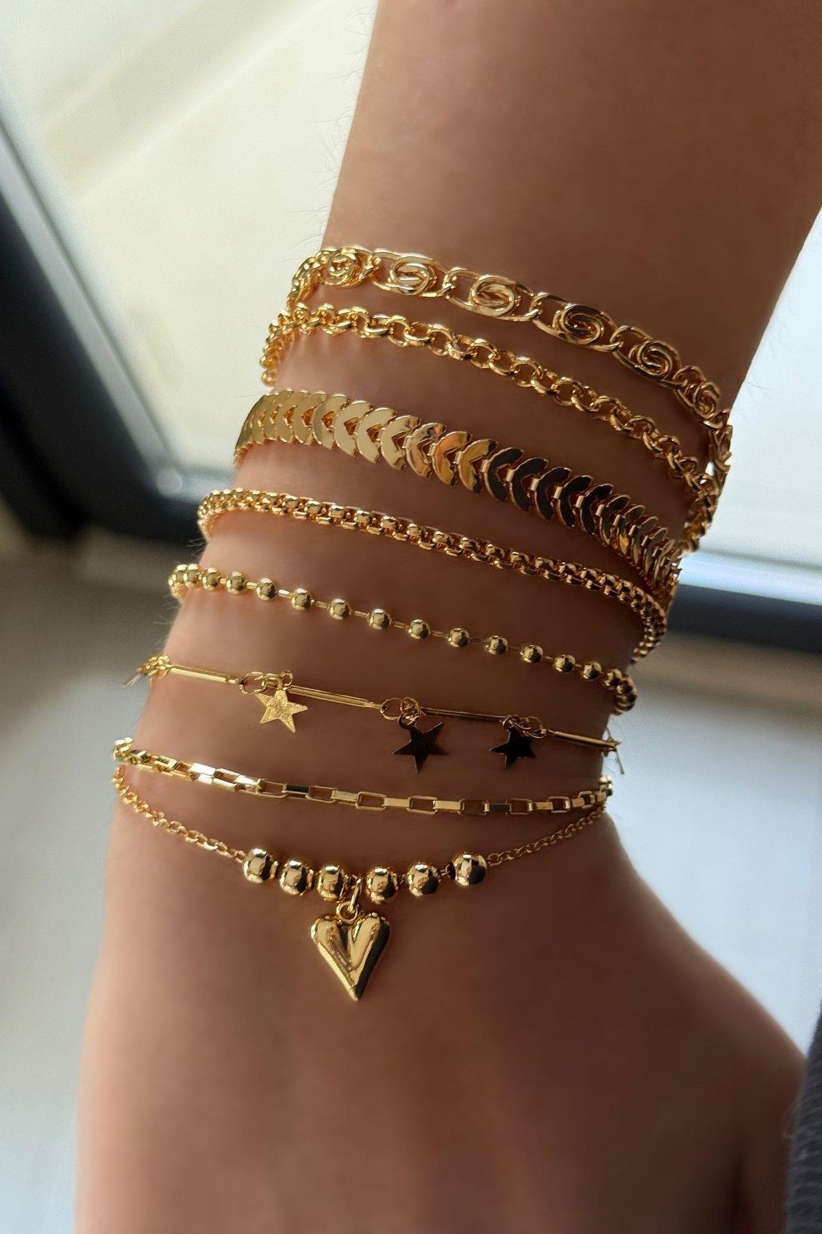 Kadın Bileklik Kombini ( 8 Bileklik )