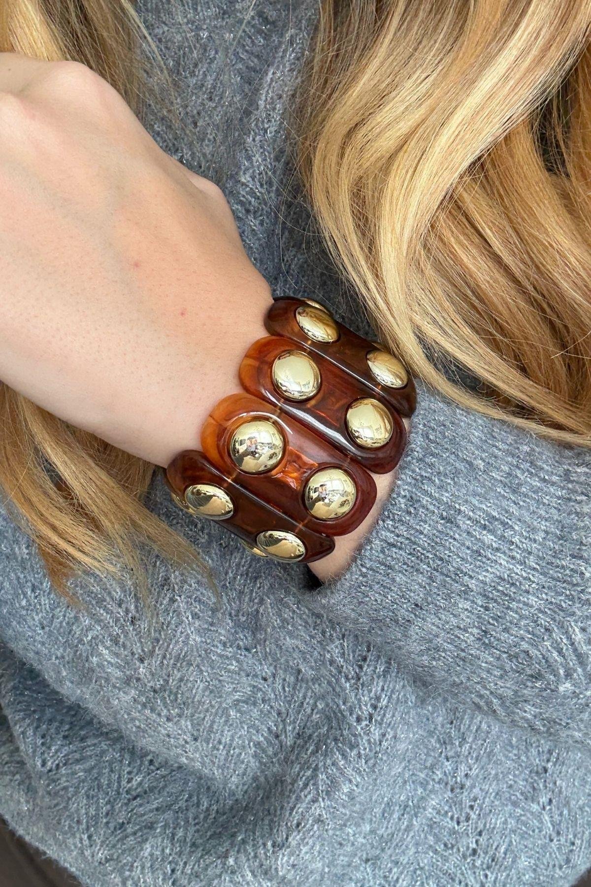 Kahverengi Esnek Bileklik