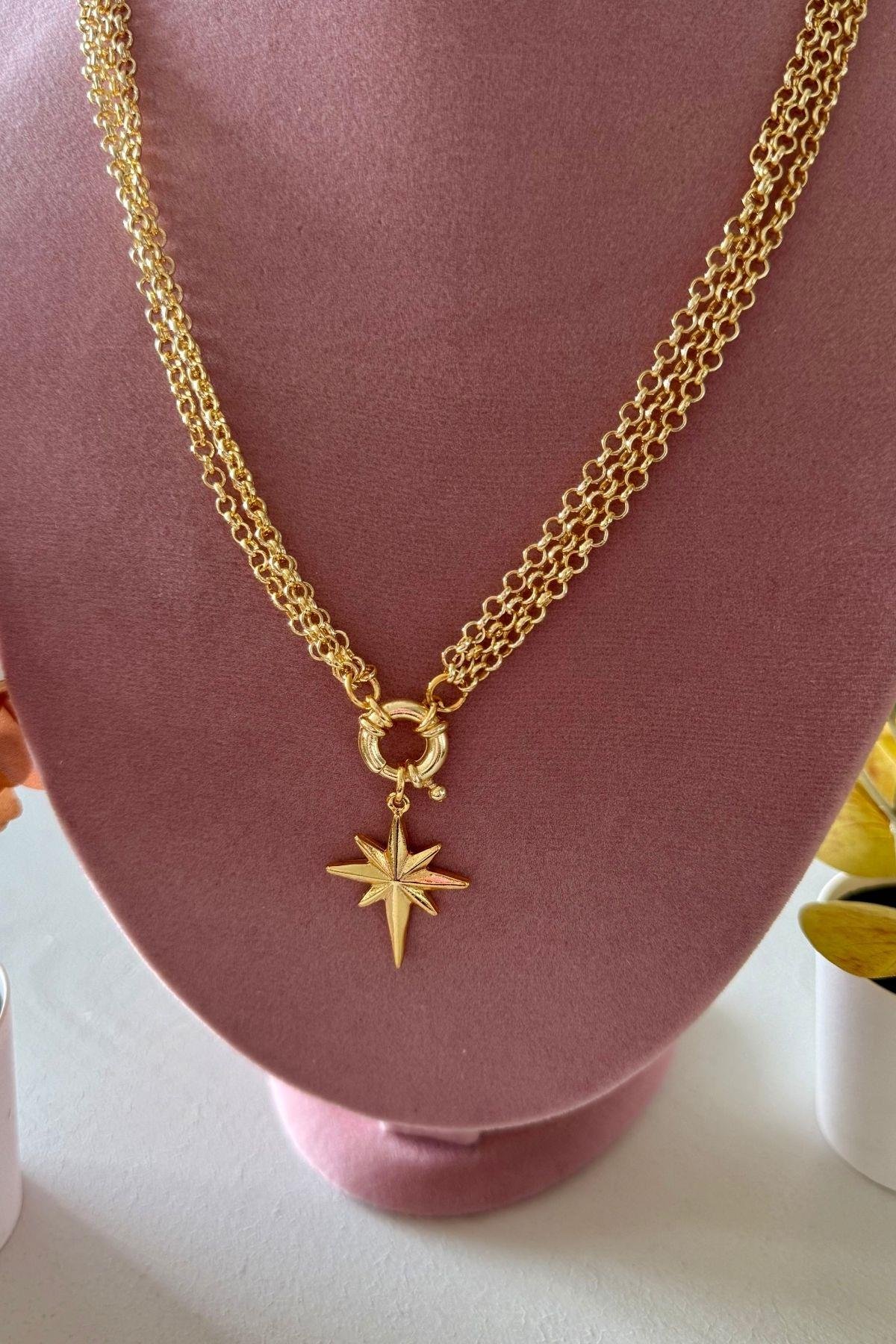 Kalın Zincirli Kutup Kolye