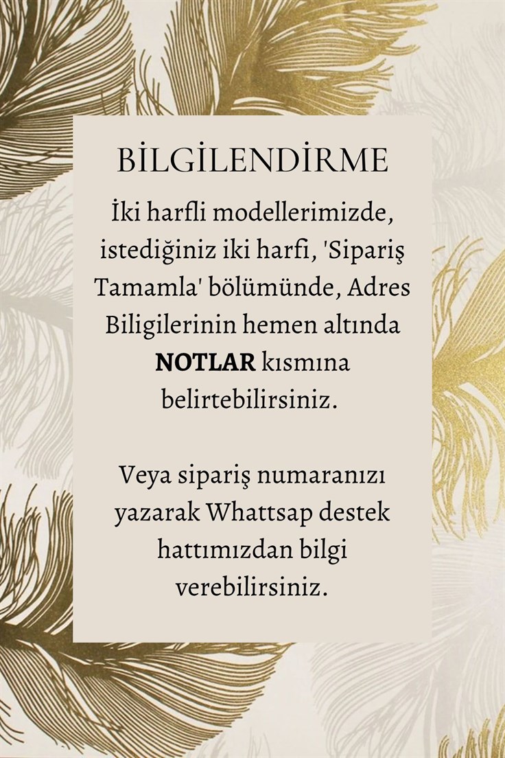 Kişiye Özel Harfleri Seçilebilir İnce Zincirli Kolye Gold