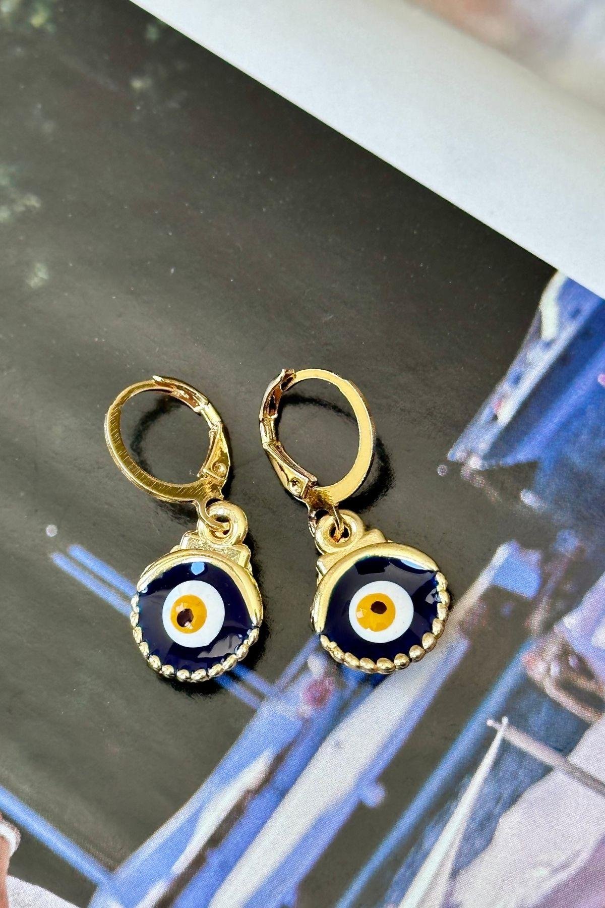 Laci Mineli İstiridye Küpe