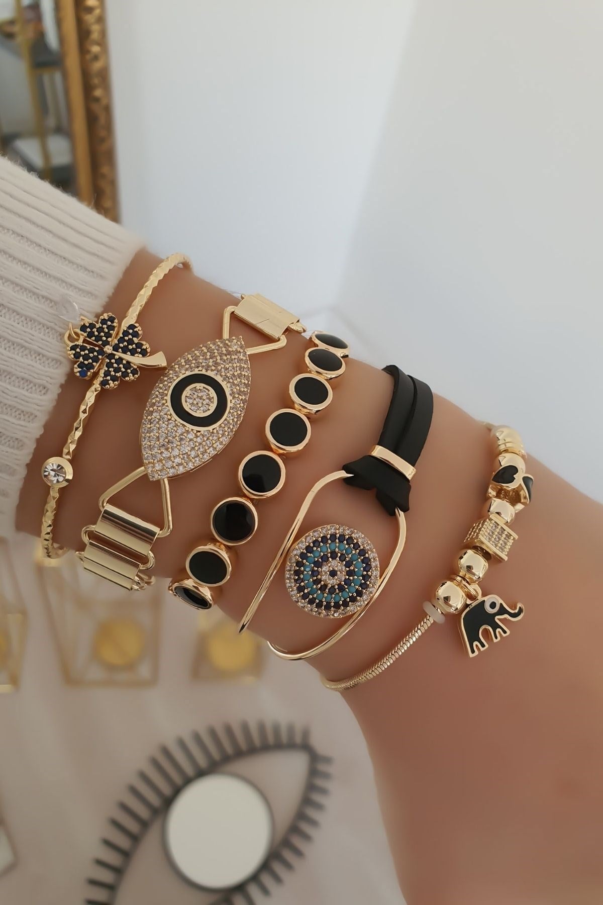 Lively Bileklik Kombin Gold