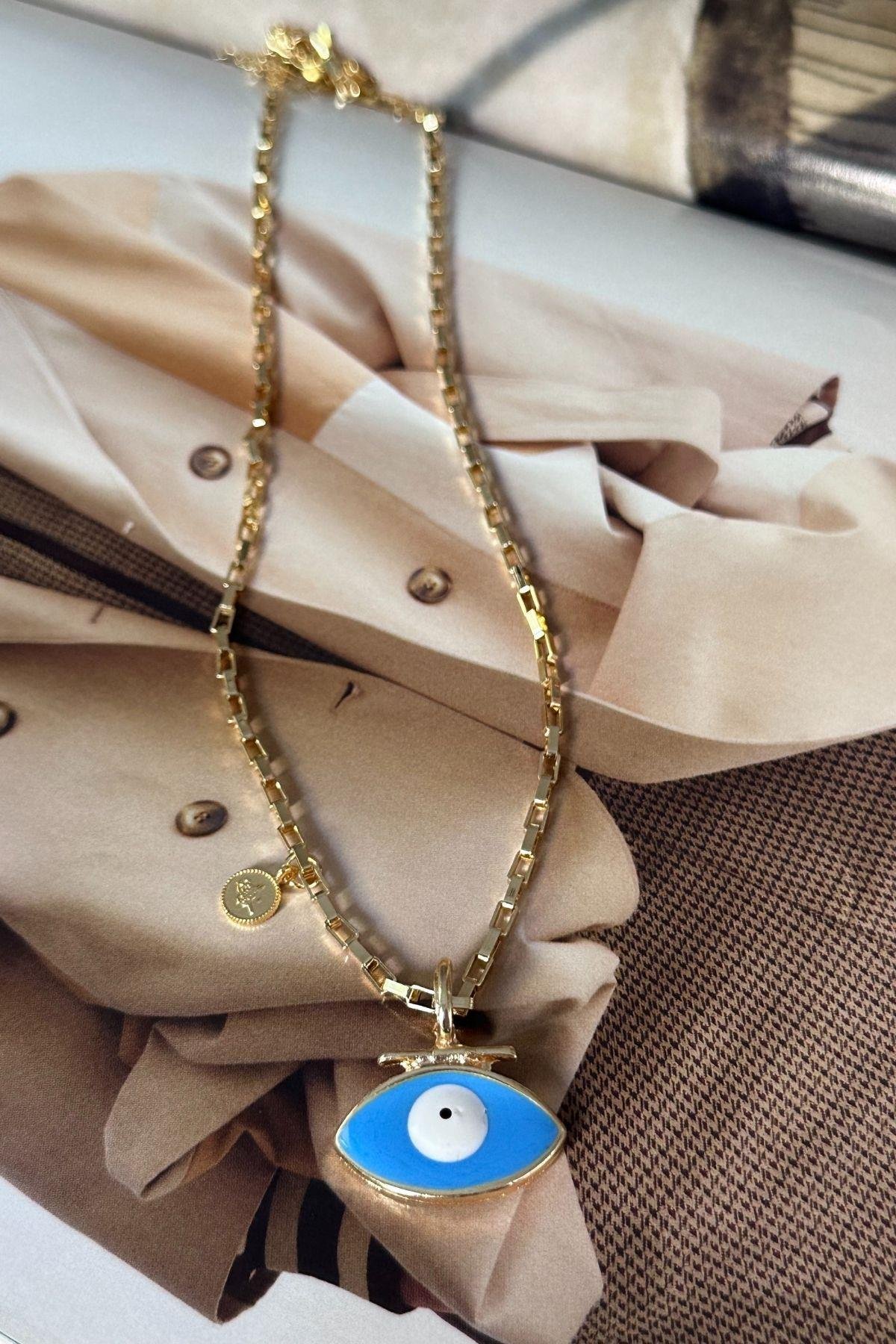 Mavi Göz Model Kolye