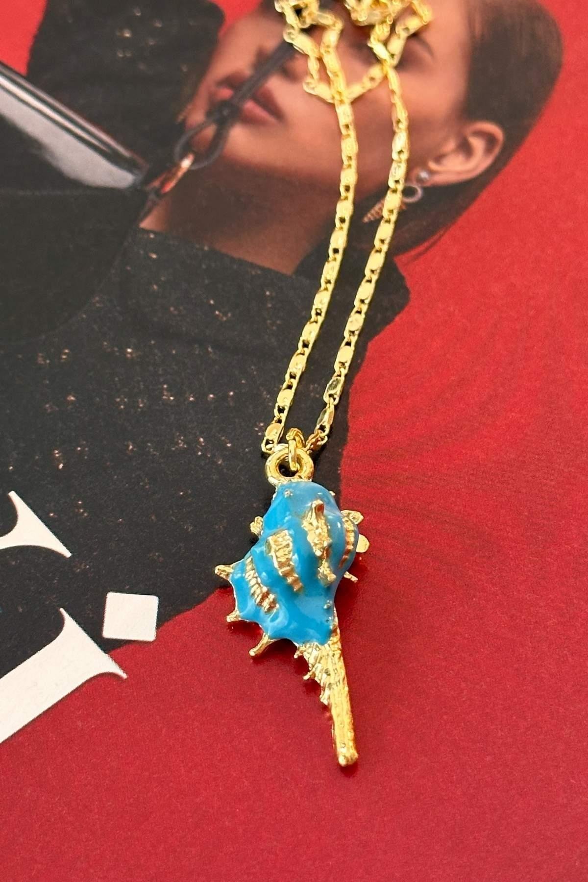 Mavi Mineli Yaz Kolyesi