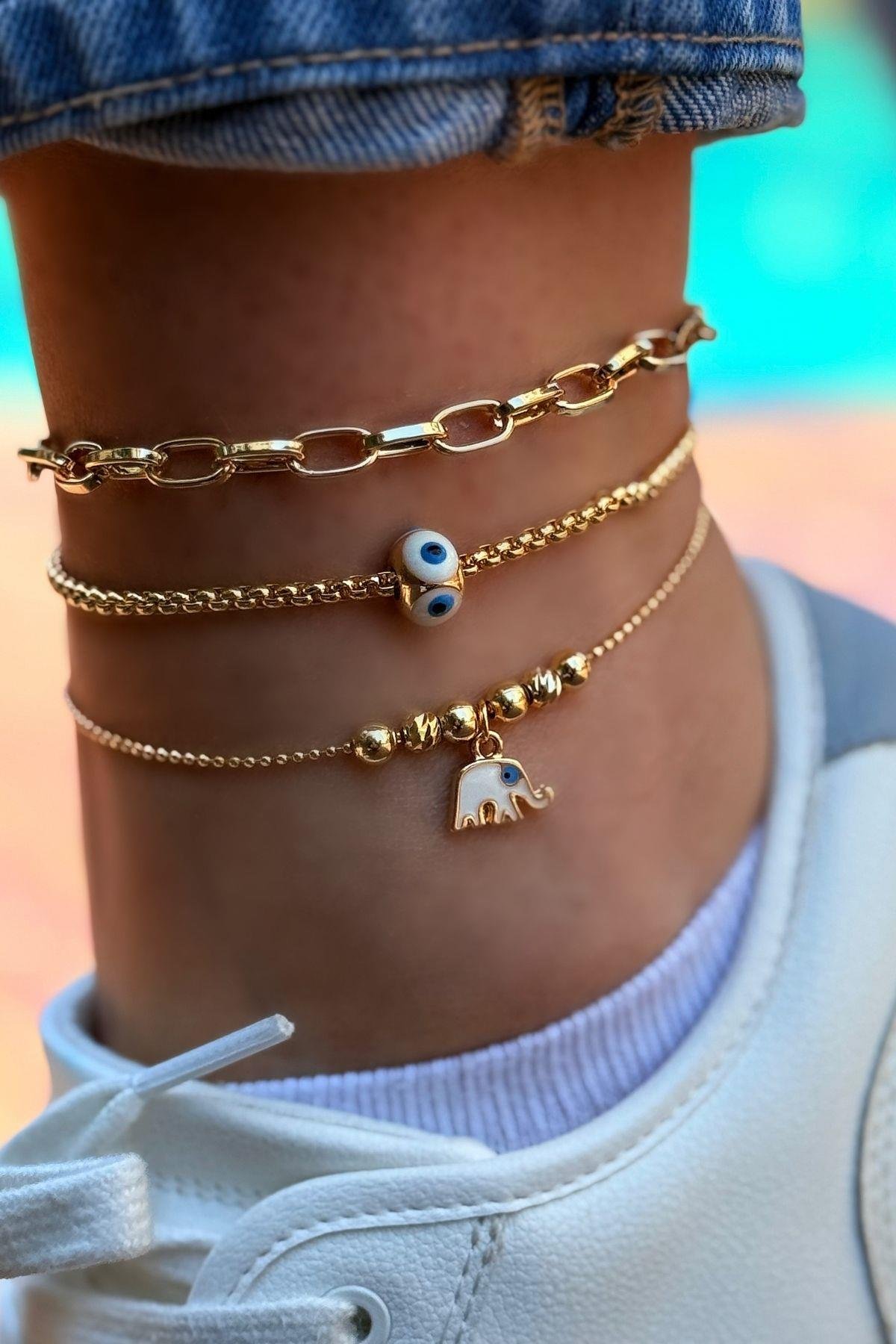 Mineli Nazar Halhal Kombini (3 Adet)