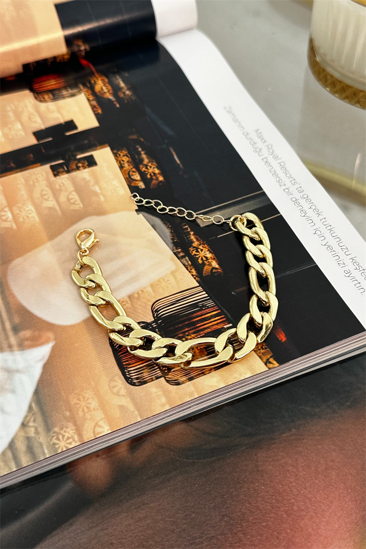 Nostalji Zincir Kalın Bileklik