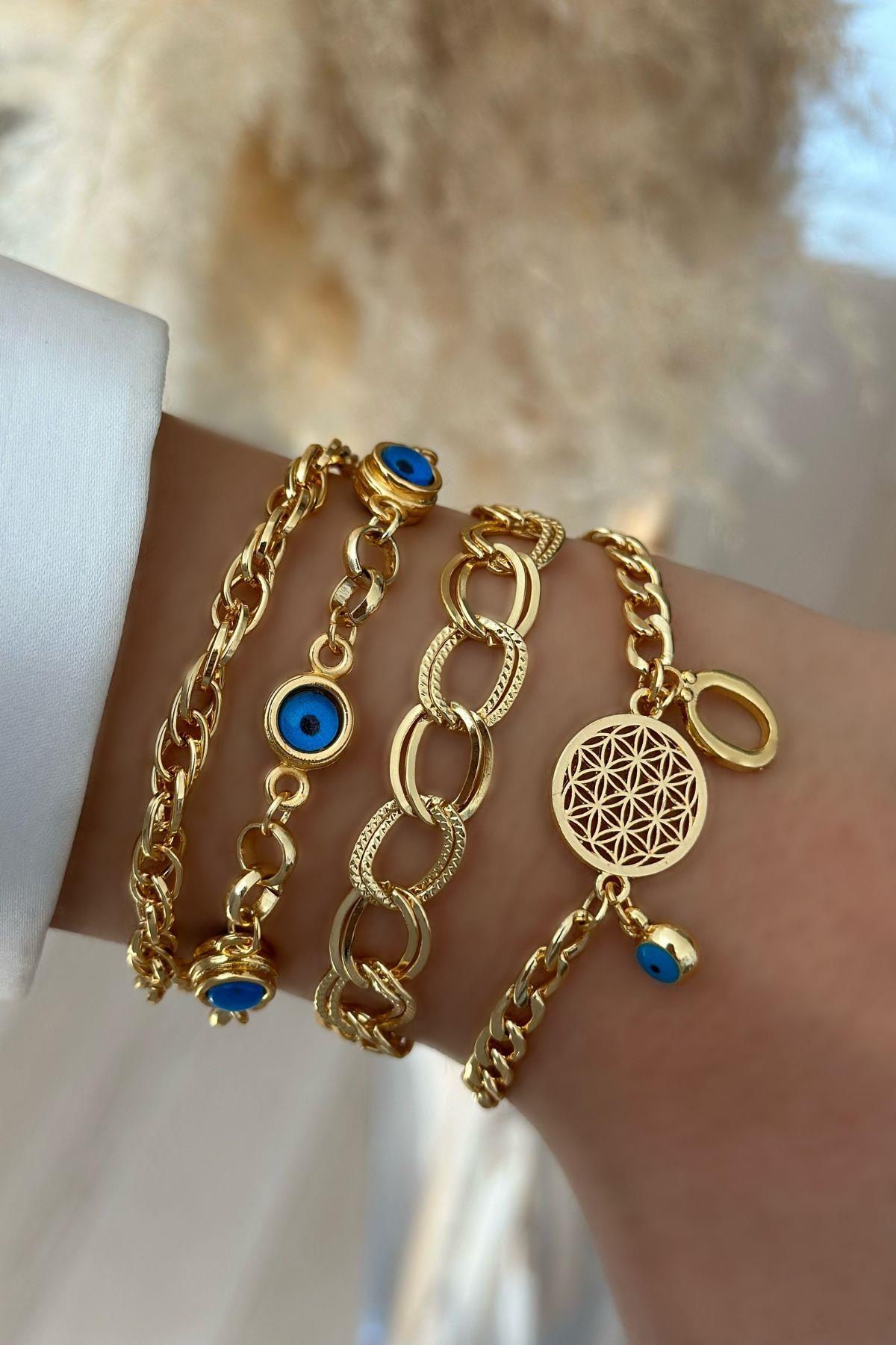 Ö Harfli Yaşam Bileklik Kombini