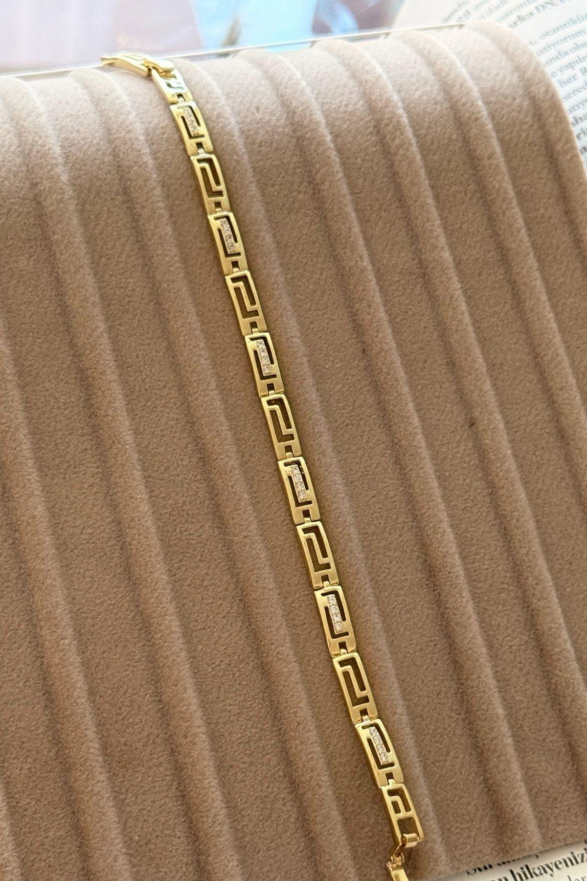 Özel Seri Kare Model Zirkon Taşlı Künye