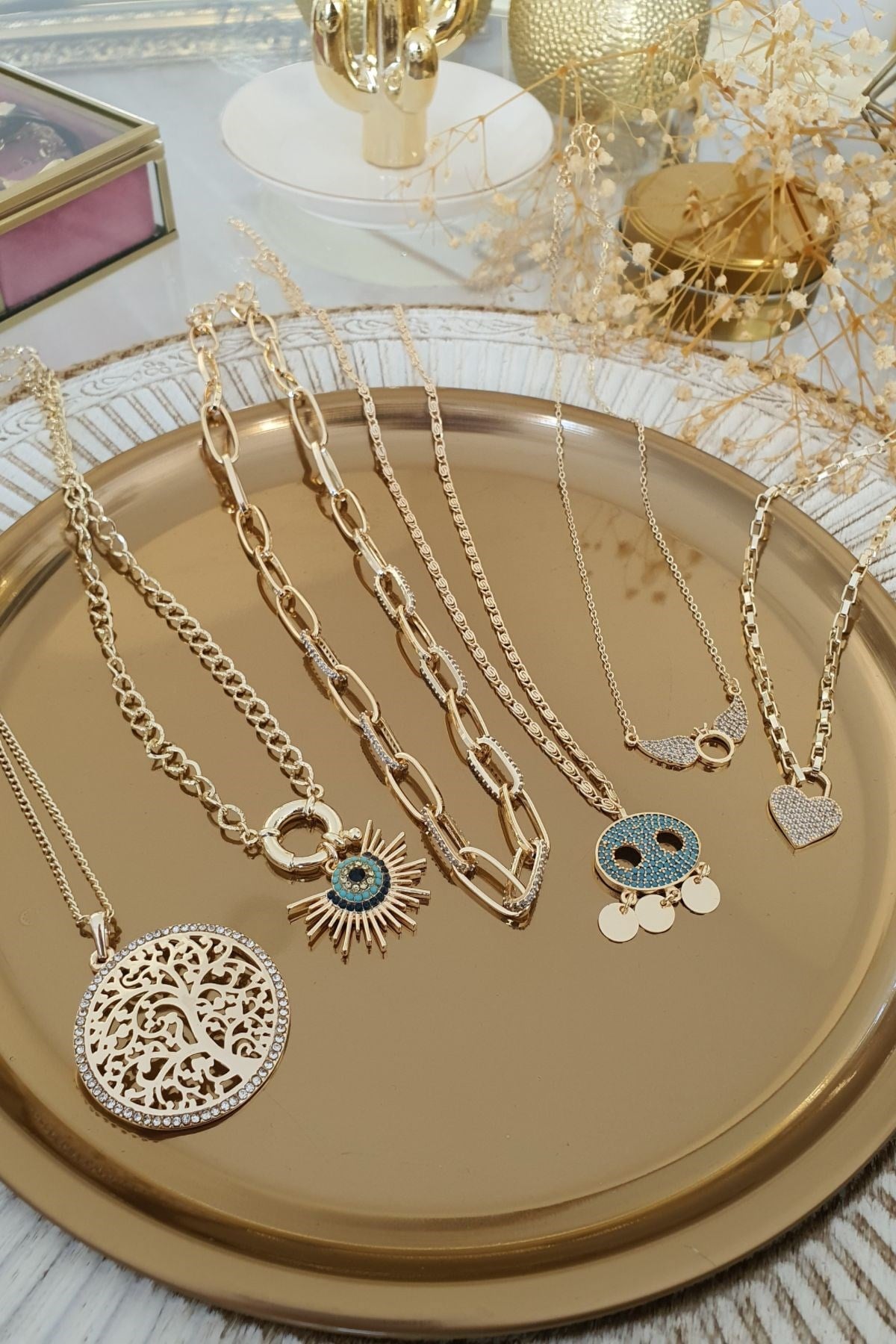 Persebhona Kolye Kombini Gold