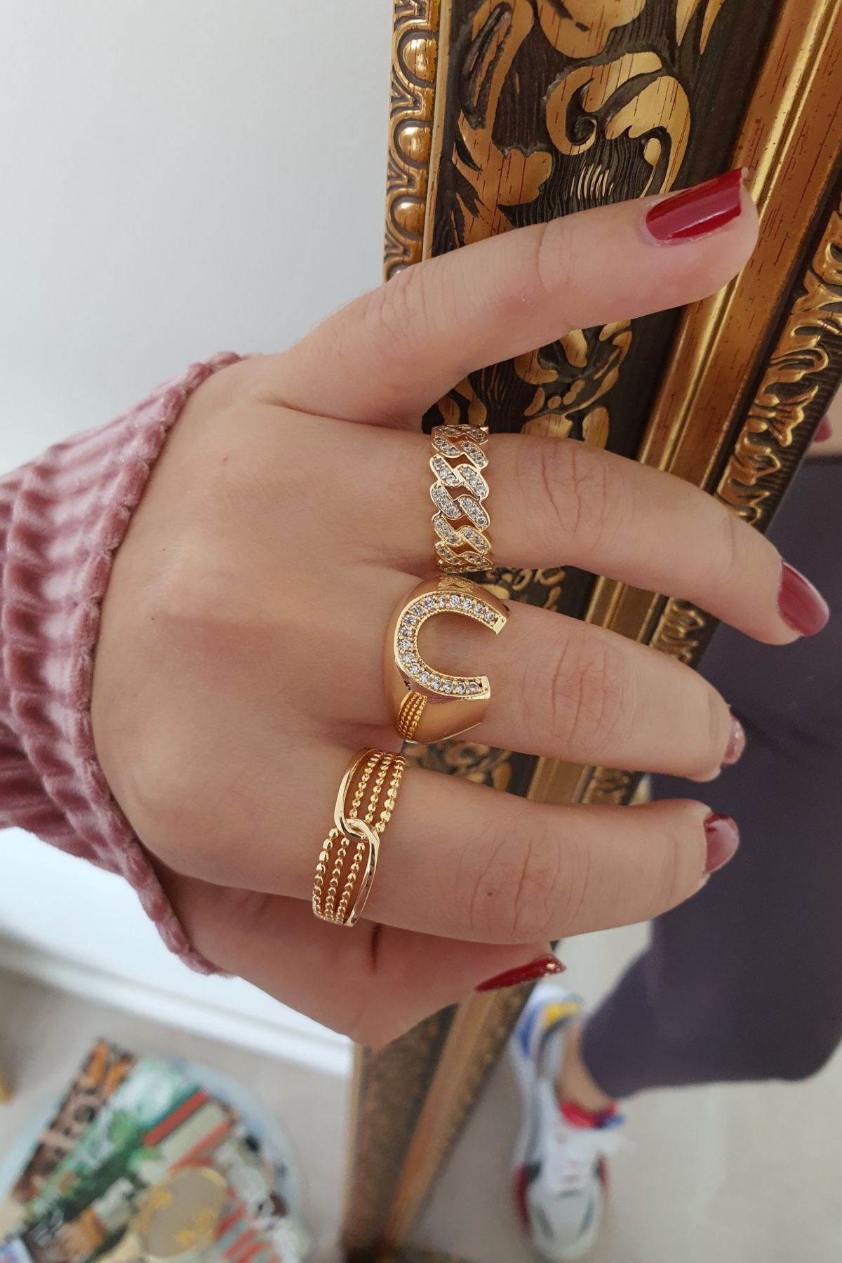 Rosa Yüzük Kombini GOLD
