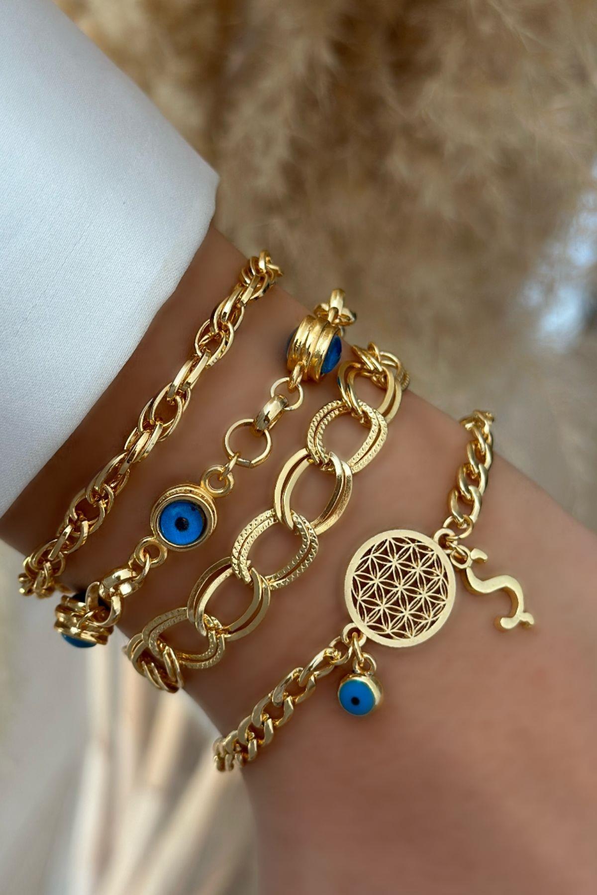 Ş Harfli Yaşam Bileklik Kombini