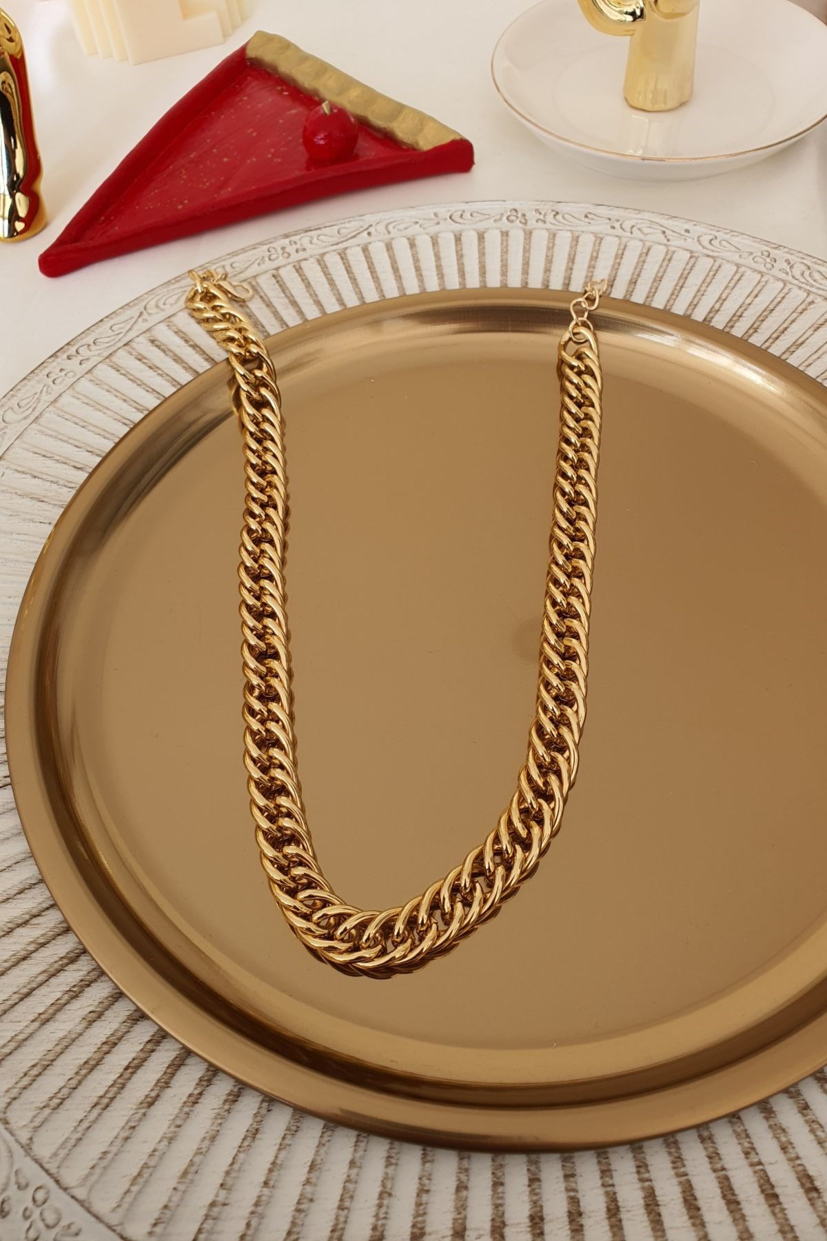 Sarmal Kolye Rose Gold