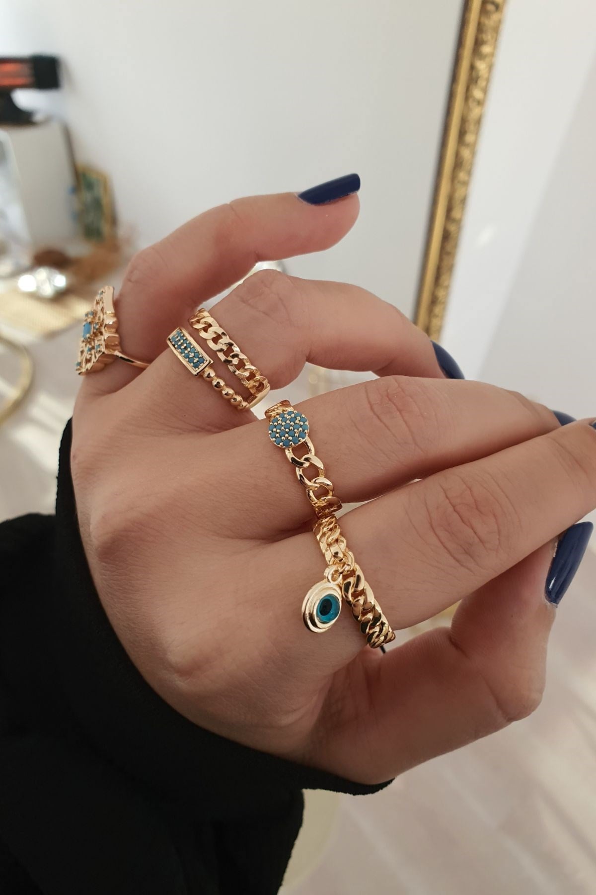 Selene Yüzük Kombini GOLD
