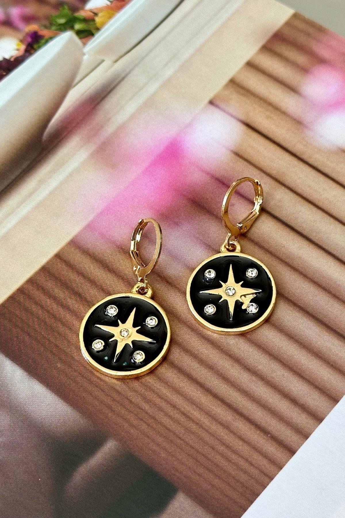 Siyah Mineli Kutup Küpe