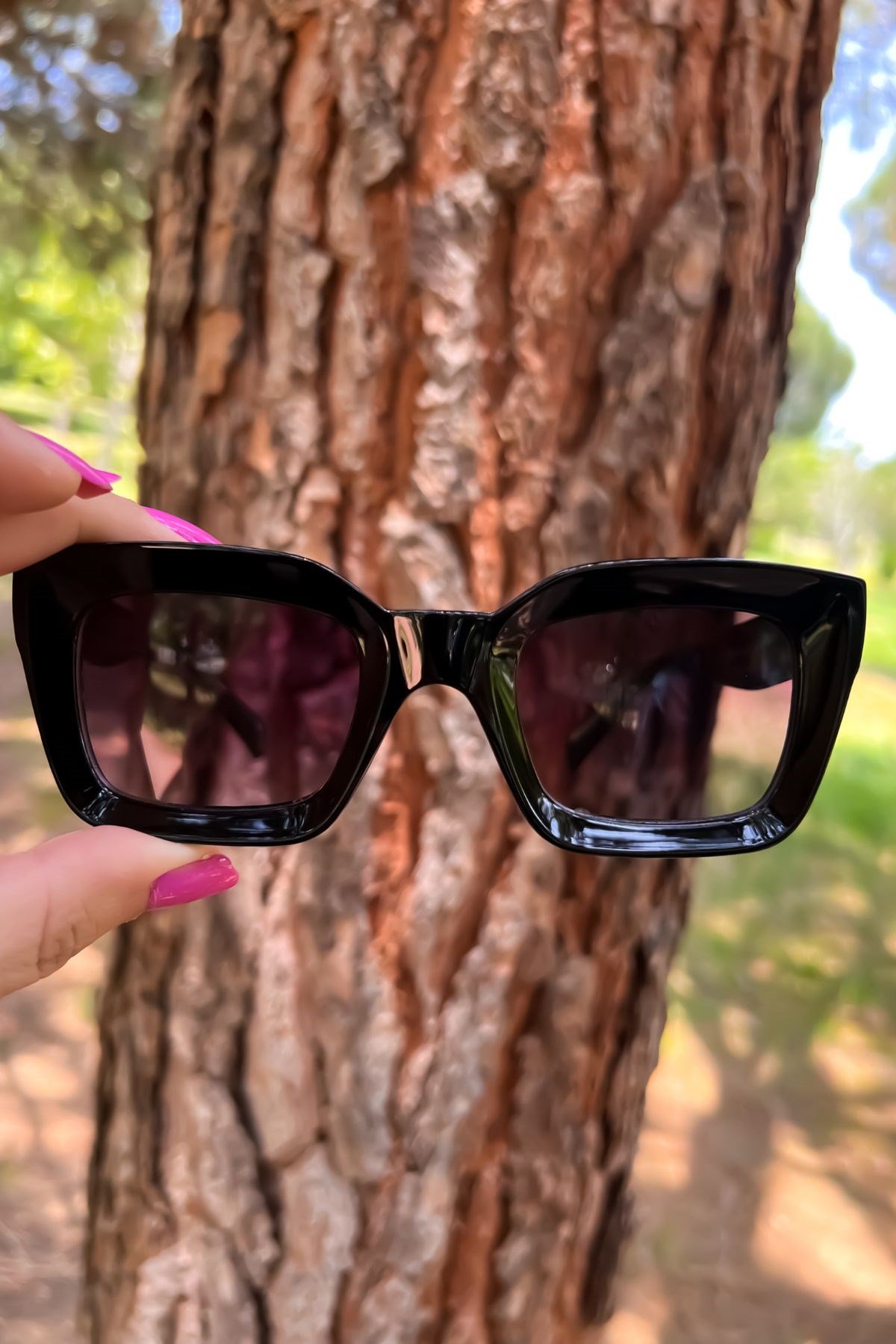 Siyah Renk Cat Eyes Model Güneş Gözlüğü Siyah