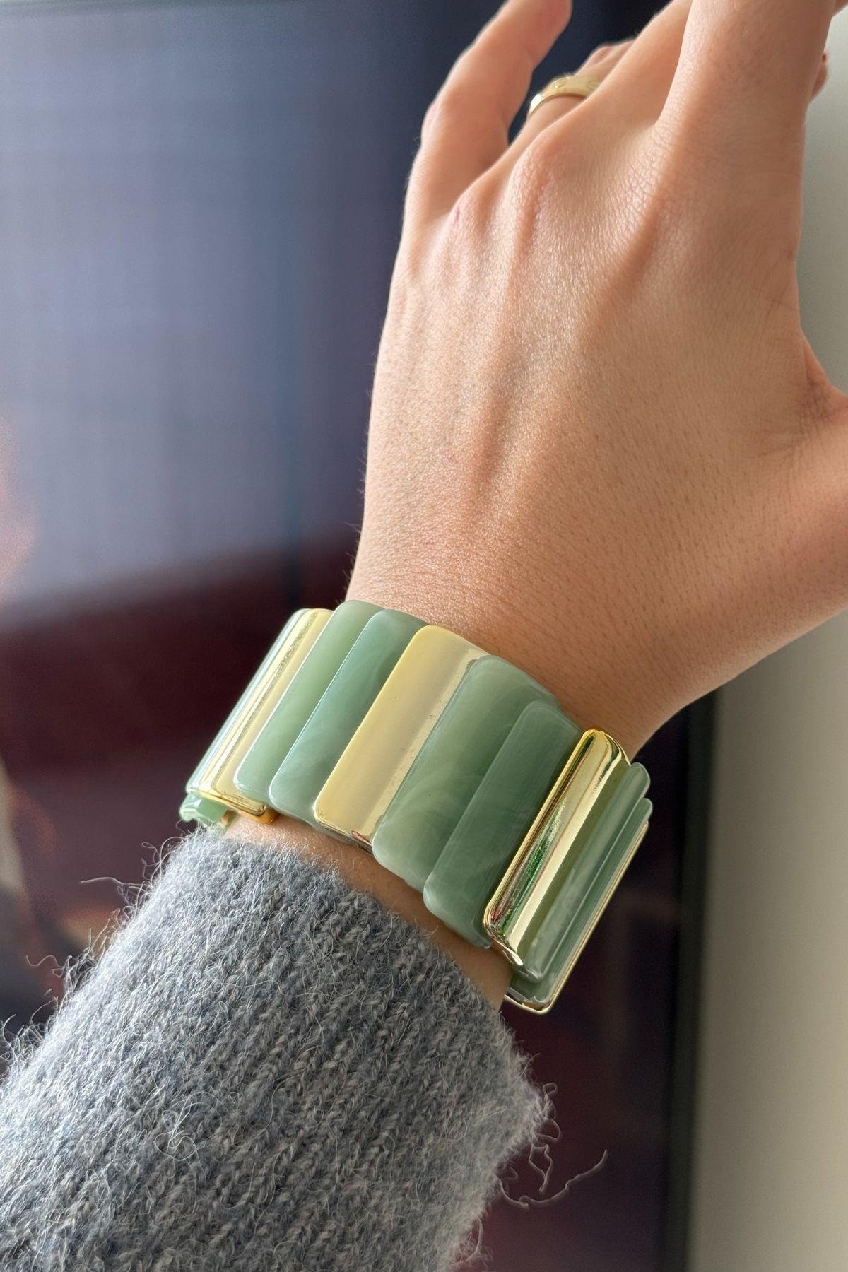 Su Yeşili Esnek Bileklik