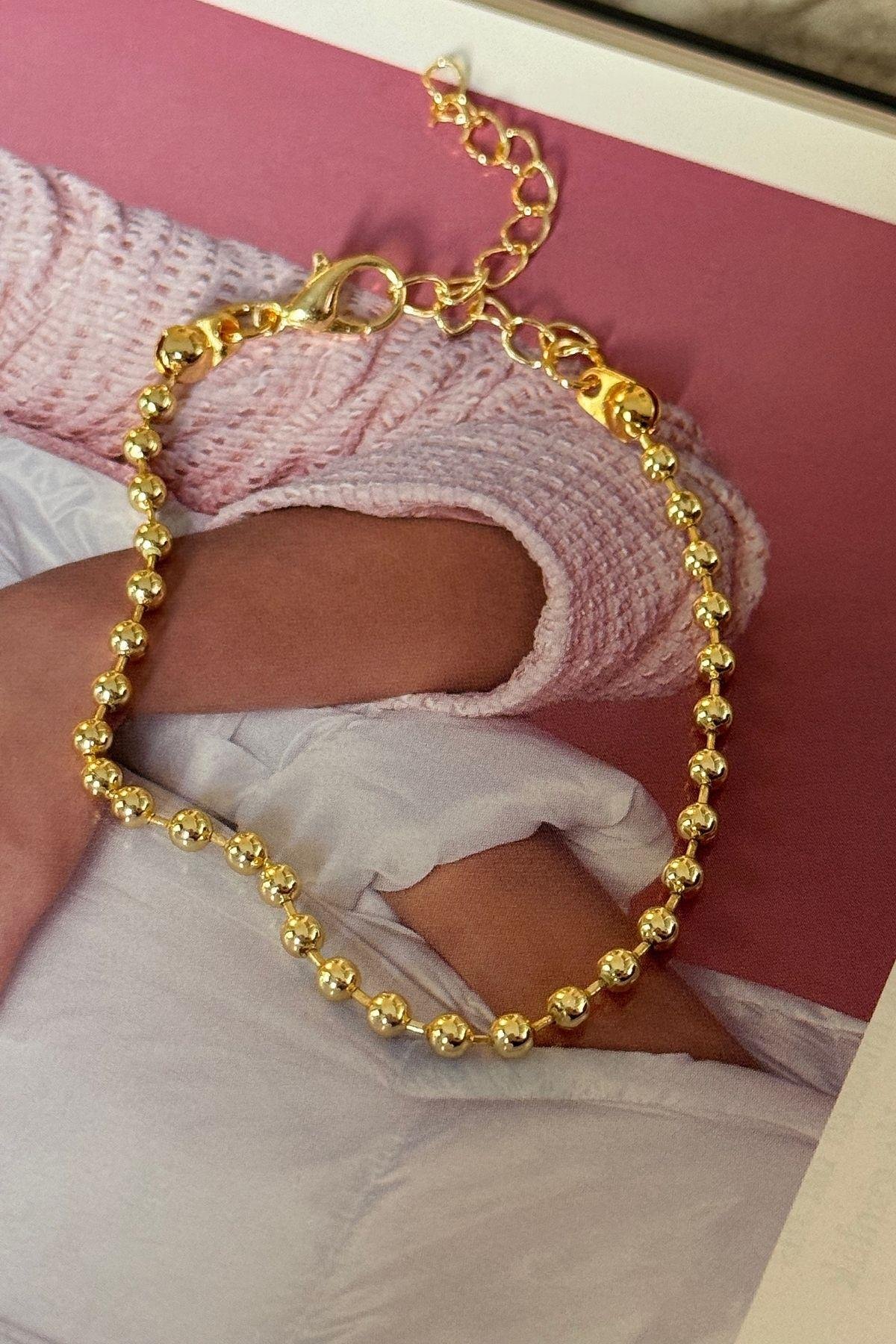 Top Sıralı Zincir Bileklik