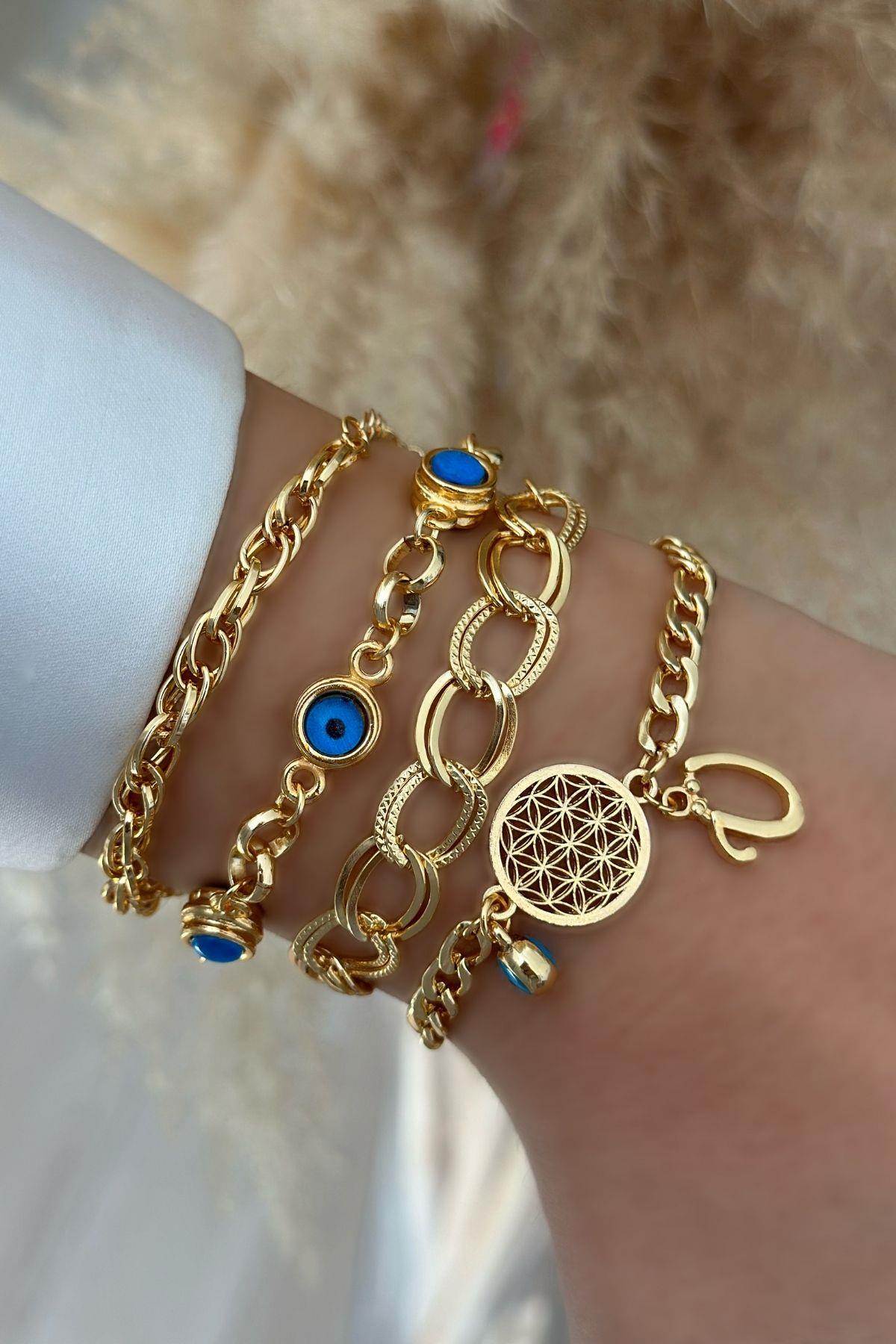 Ü Harfli Yaşam Bileklik Kombini