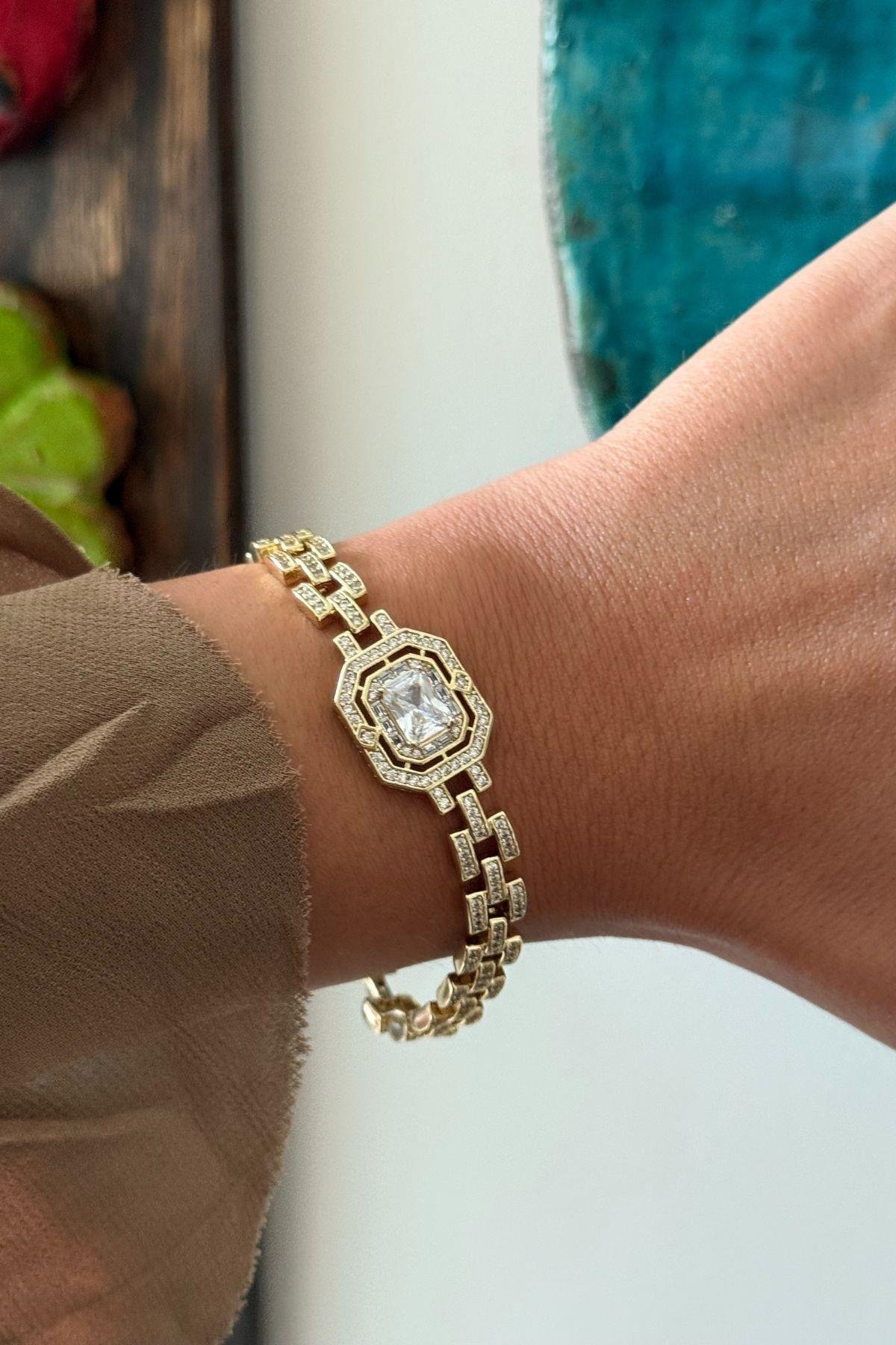 Xuping Zirkon Taşlı Baget Bileklik